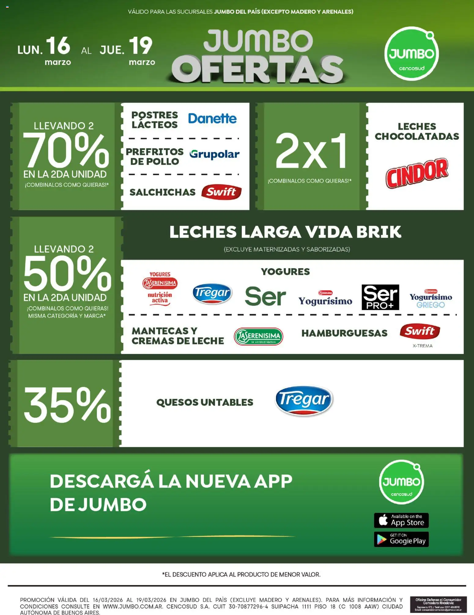 Jumbo ofertas │ válido desde el 16.03.2026 | Página: 2 | Productos: Pollo, Leche