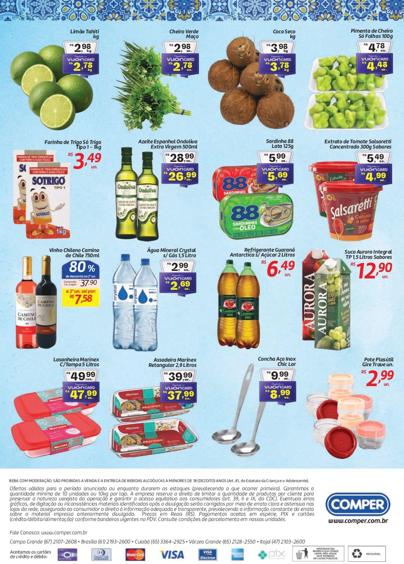 Comper Folheto - válido de 24.04.2026 | Página: 2 | Produtos: Coco, Cebola, Refrigerante, Sardinha