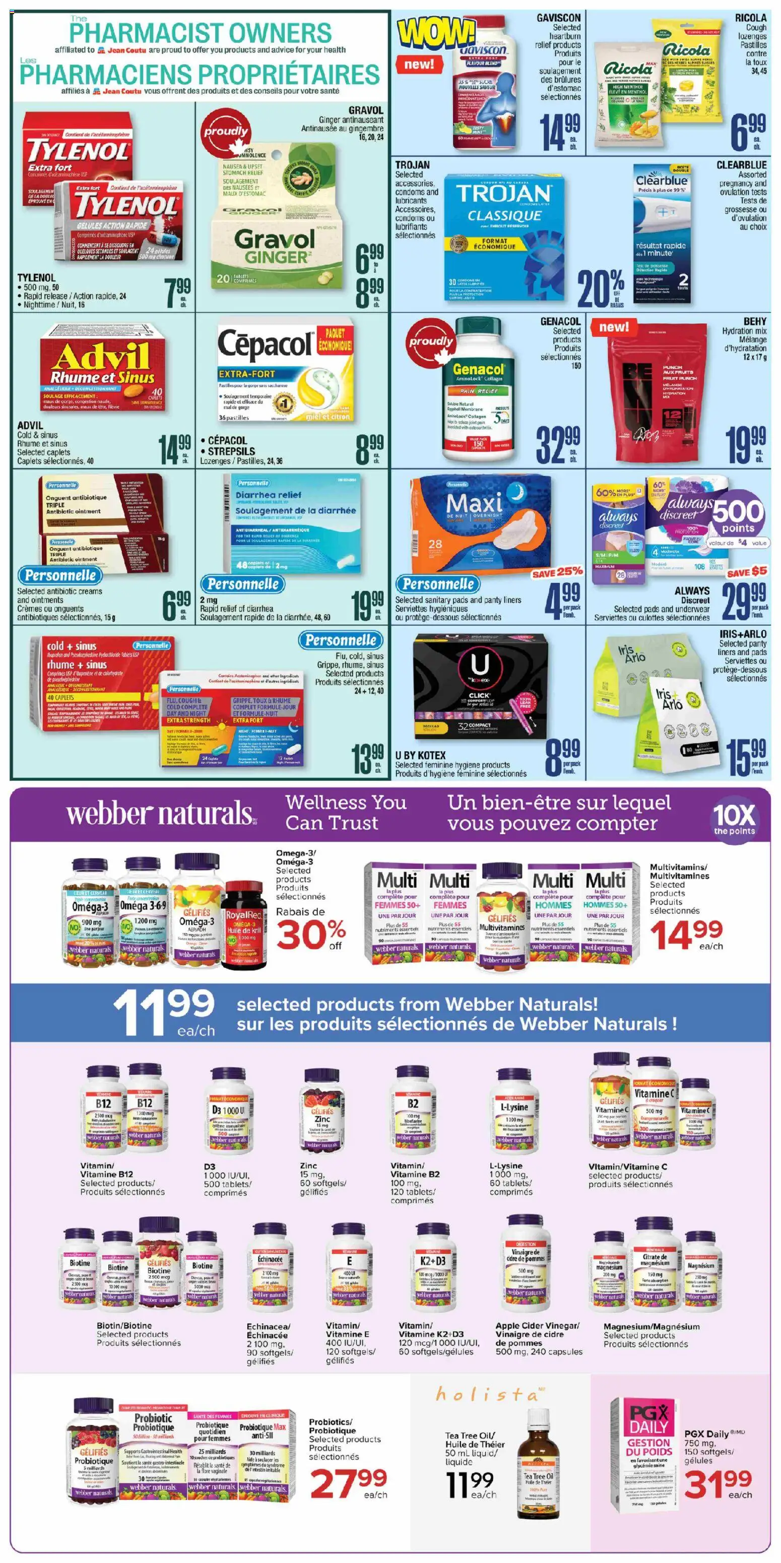 Jean Coutu flyer valid from 25.12.2025 | Page: 10 | Products: Tea, Oil, Underwear