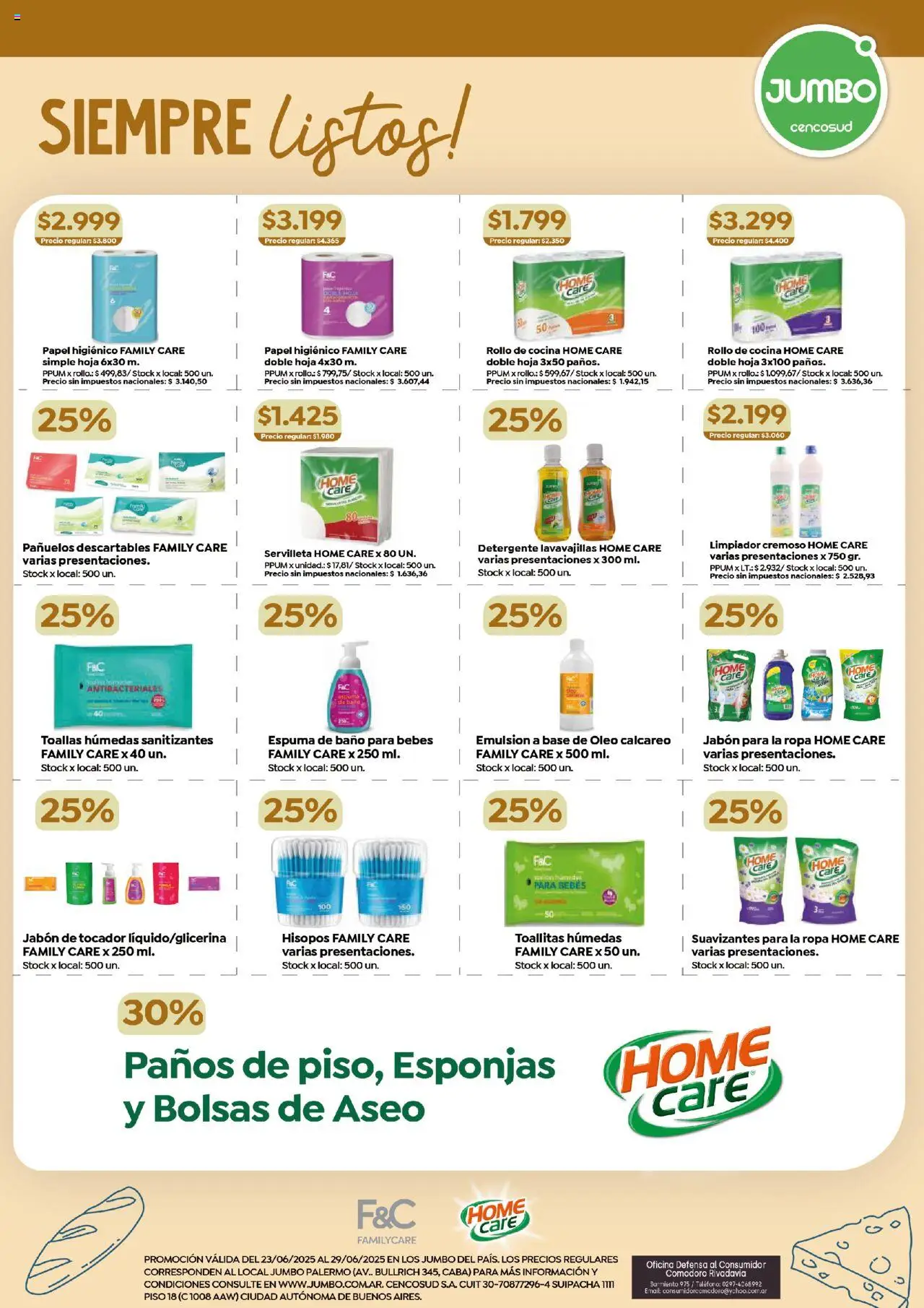 Jumbo - Especial Marca Propia │ válido desde el 23.06.2025 | Página: 5 | Productos: Teléfono, Toallas, Toallitas húmedas, Jabón