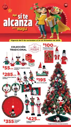 Vista previa de Bodega Aurrerá folleto Aquí sí te alcanza para la magia de la Navidad, nuevo folleto de la tienda, válido en México a partir del 03.11.2025