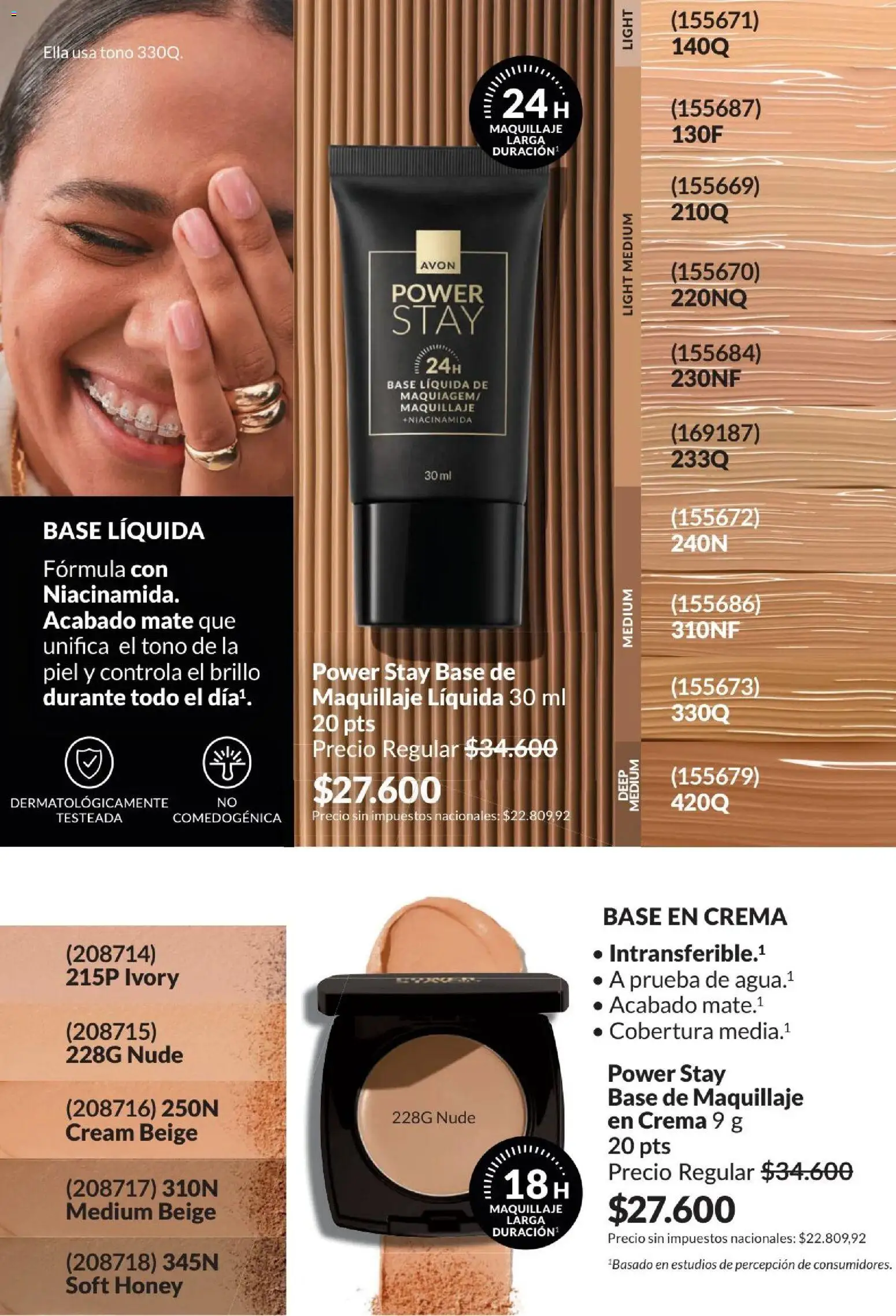 Catálogo AVON Campaña 4/2026 │ válido desde el 01.04.2026 | Página: 35 | Productos: Mate, Maquillaje, Brillo, Crema