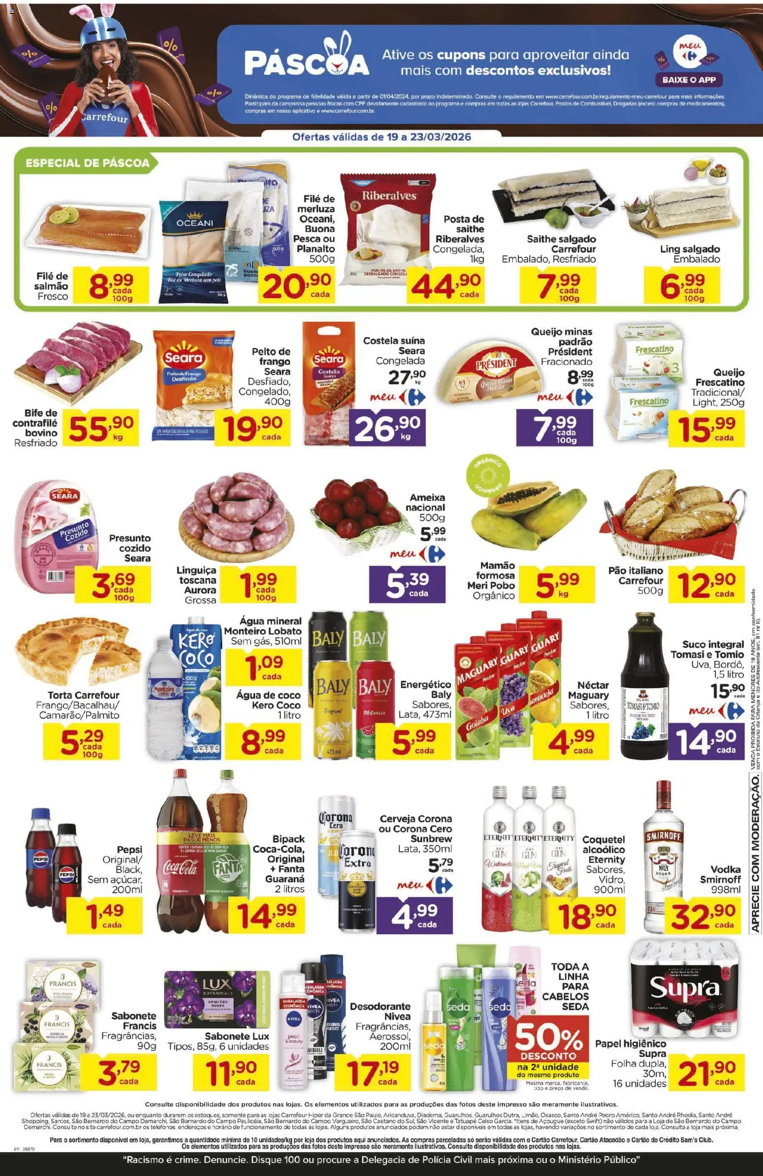 Carrefour Folheto - válido de 19.03.2026 | Página: 2 | Produtos: Maracujá, Desodorante, Cerveja, Vodka