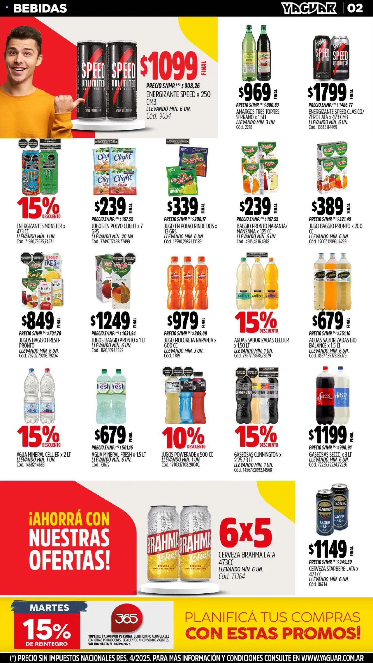 Yaguar - San Juan │ válido desde el 08.09.2025 | Página: 4 | Productos: Manzana, Agua, Limón, Mango