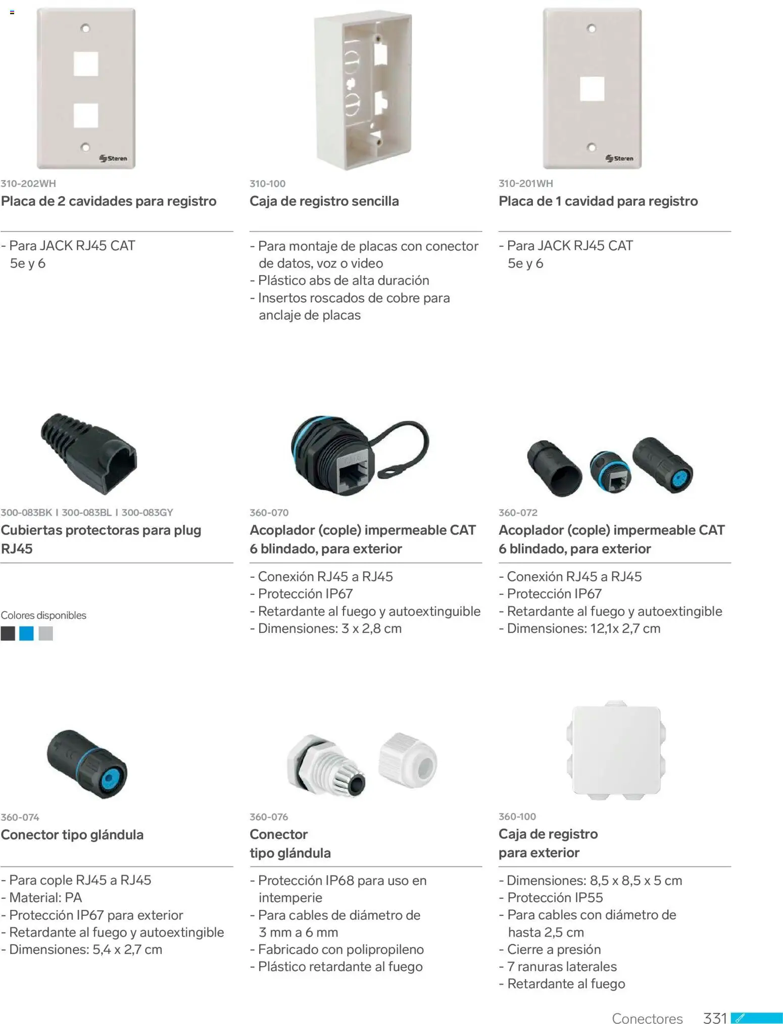 Nuevas ofertas de Steren válidas en toda la República Mexicana desde el 01.01.2026. ¡Encuentra las mejores ofertas en Steren catálogo! | Página: 343 | Productos: Conector, Caja, Video