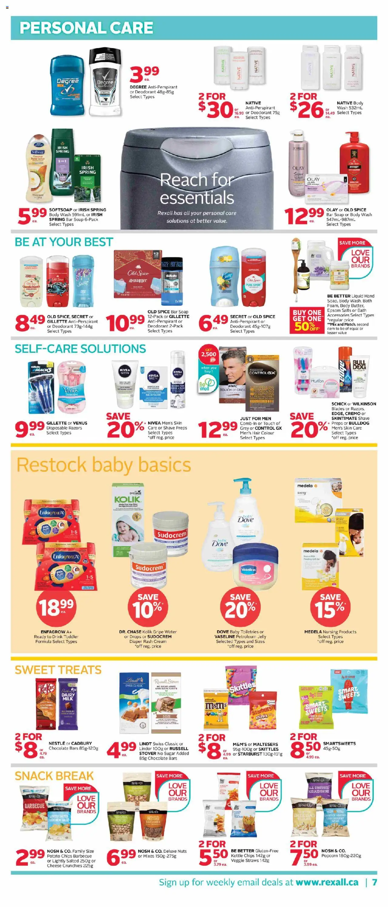 Rexall flyer valid from 10.10.2025 | Page: 14 | Products: Nuts, Soap, Deodorant, Antiperspirant