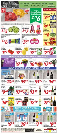 Preview of Rouses weekly ads valid from 01.04.2026 | Page: 8 | Products: Brussels Sprouts, Butter, Beer, Tomatoes