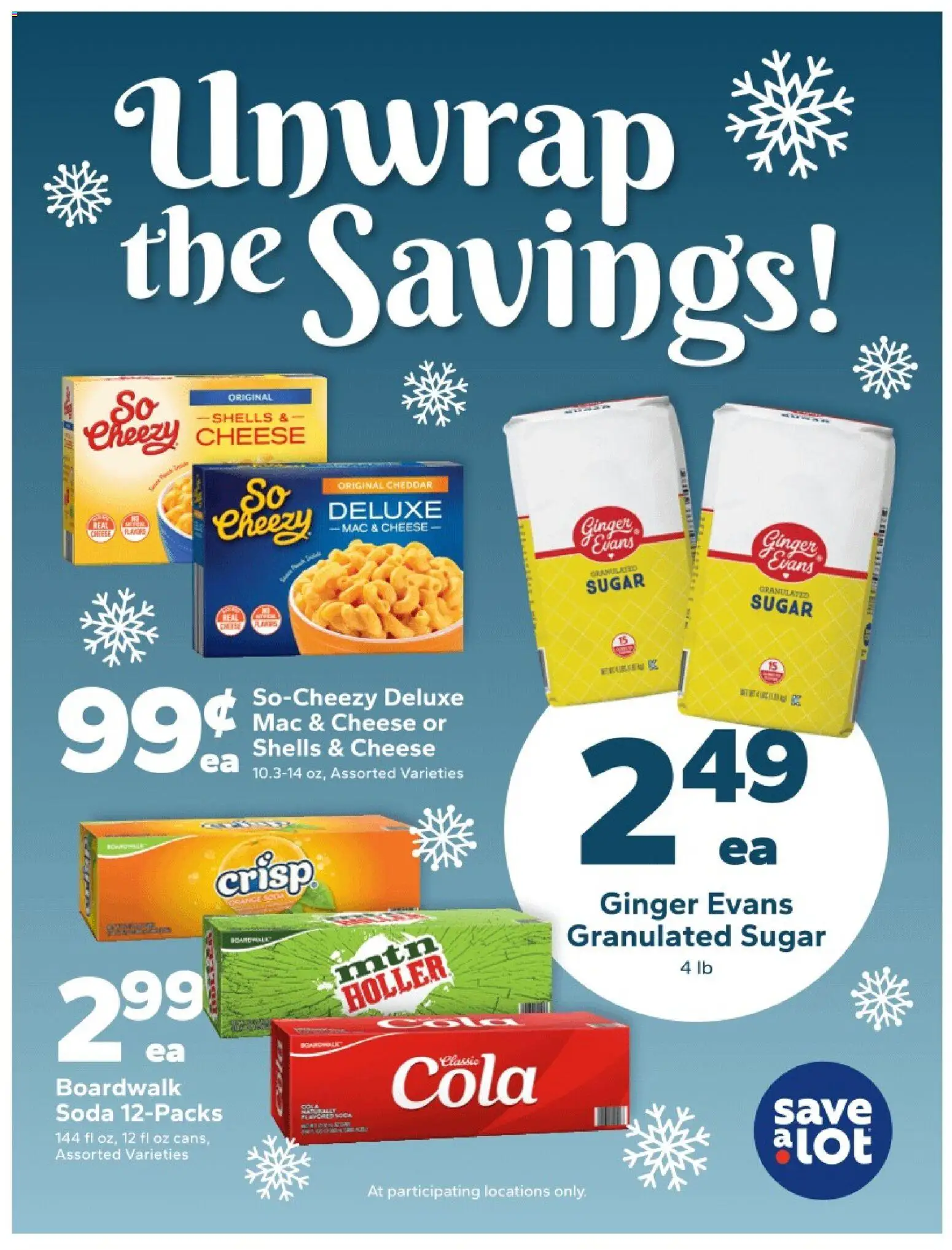 Save a Lot Special Promotion - valid from 10.12.2025 | Page: 1 | Products: Ginger, Cheese, Sugar
