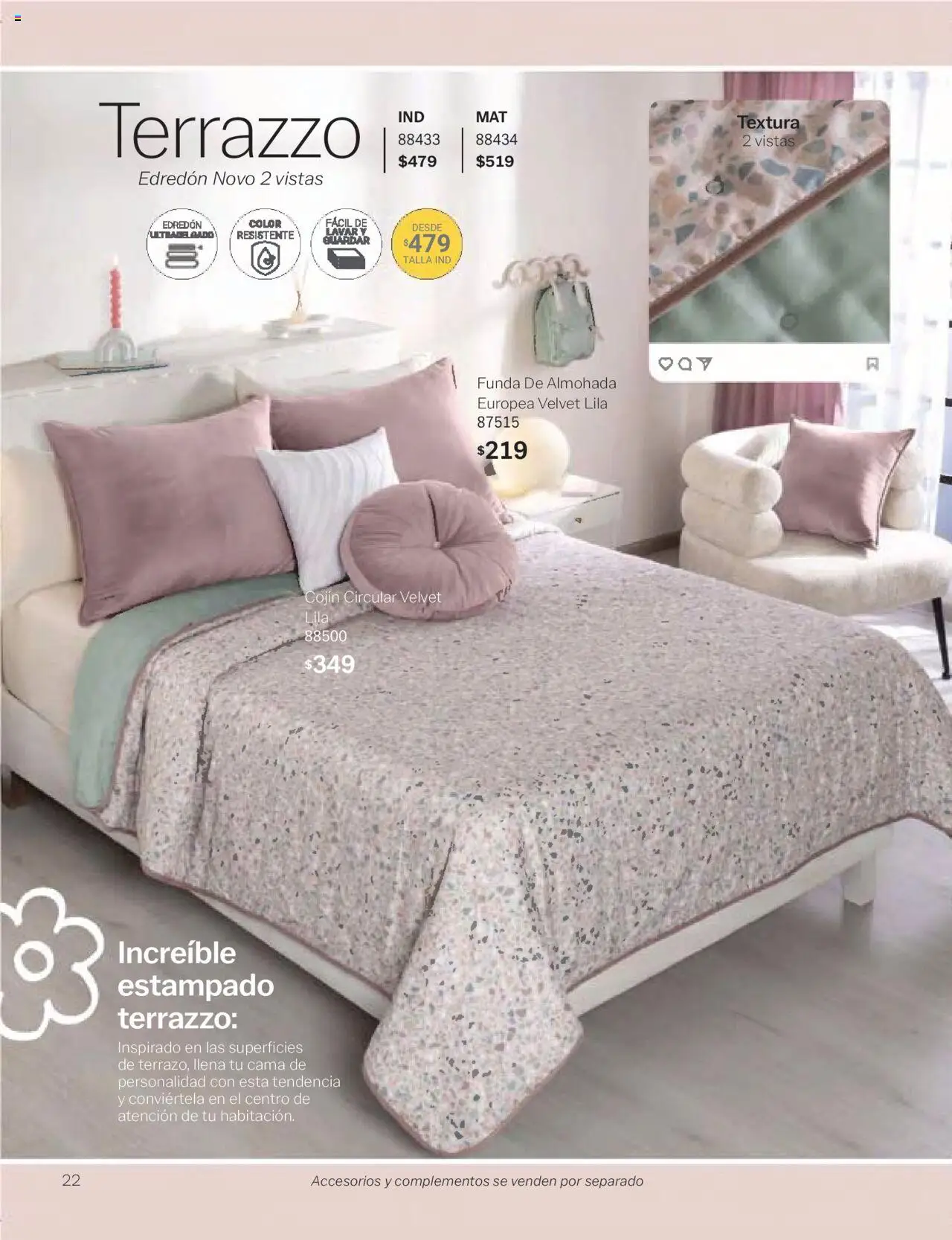 Nuevas ofertas de Vianney válidas en toda la República Mexicana desde el 24.01.2025. ¡Encuentra las mejores ofertas en Vianney catálogo Chavos! | Página: 24 | Productos: Funda, Cama, Funda de almohada, Almohada