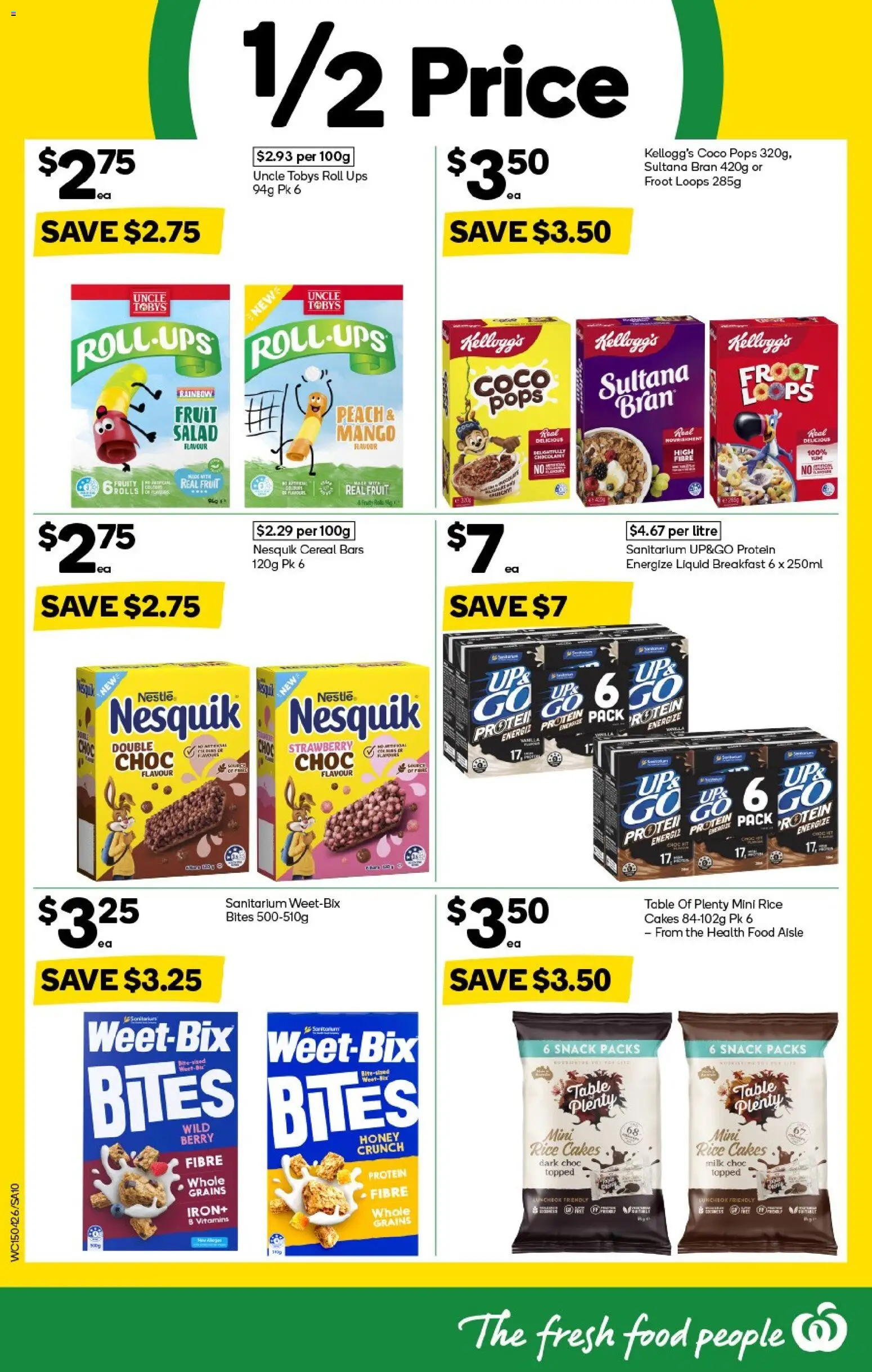 Woolworths catalogue - valid from 15.04.2026 | Page: 10 | Products: Table, Milk, Cereal, UPS