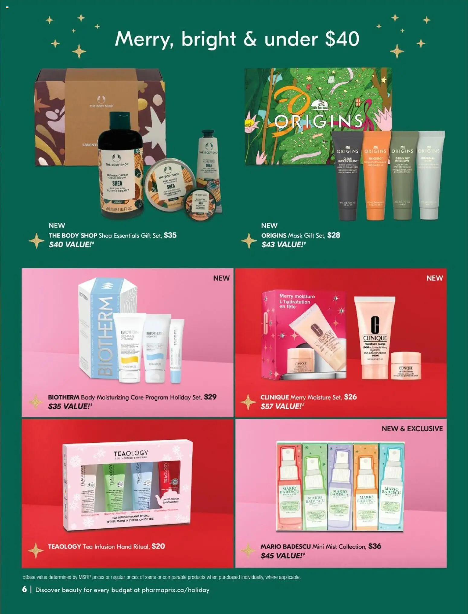 Pharmaprix flyer valid from 22.11.2025 | Page: 6 | Products: Tea, Cream, Mask, Shower