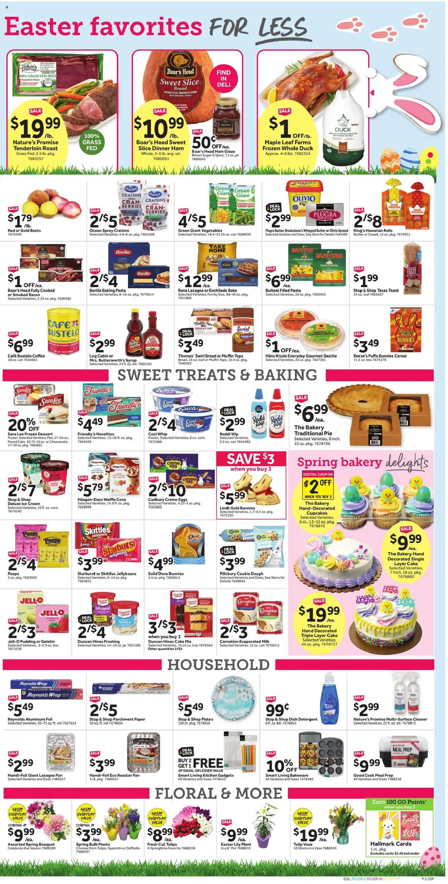 Stop & Shop Weekly Ad - valid from 27.03.2026 | Page: 4 | Products: Butter, Bread, Vegetables, Sugar