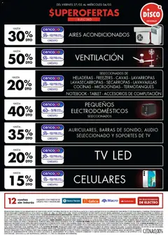 Vista previa Disco - Ofertas | Electro, T. Libre y más válido desde el 27.02.2026