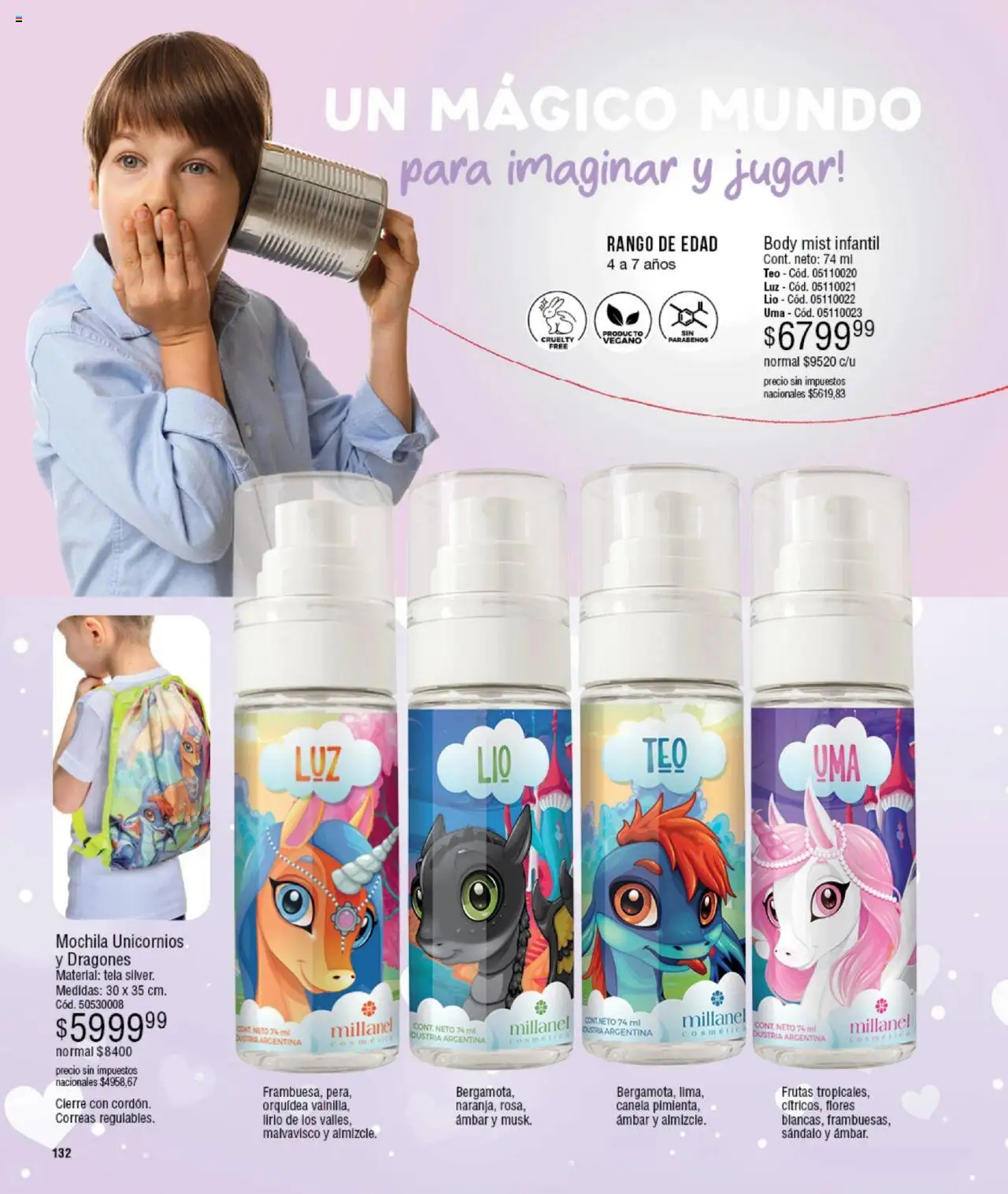 Millanel catálogo │ válido desde el 15.09.2025 | Página: 132 | Productos: Body, Mochila