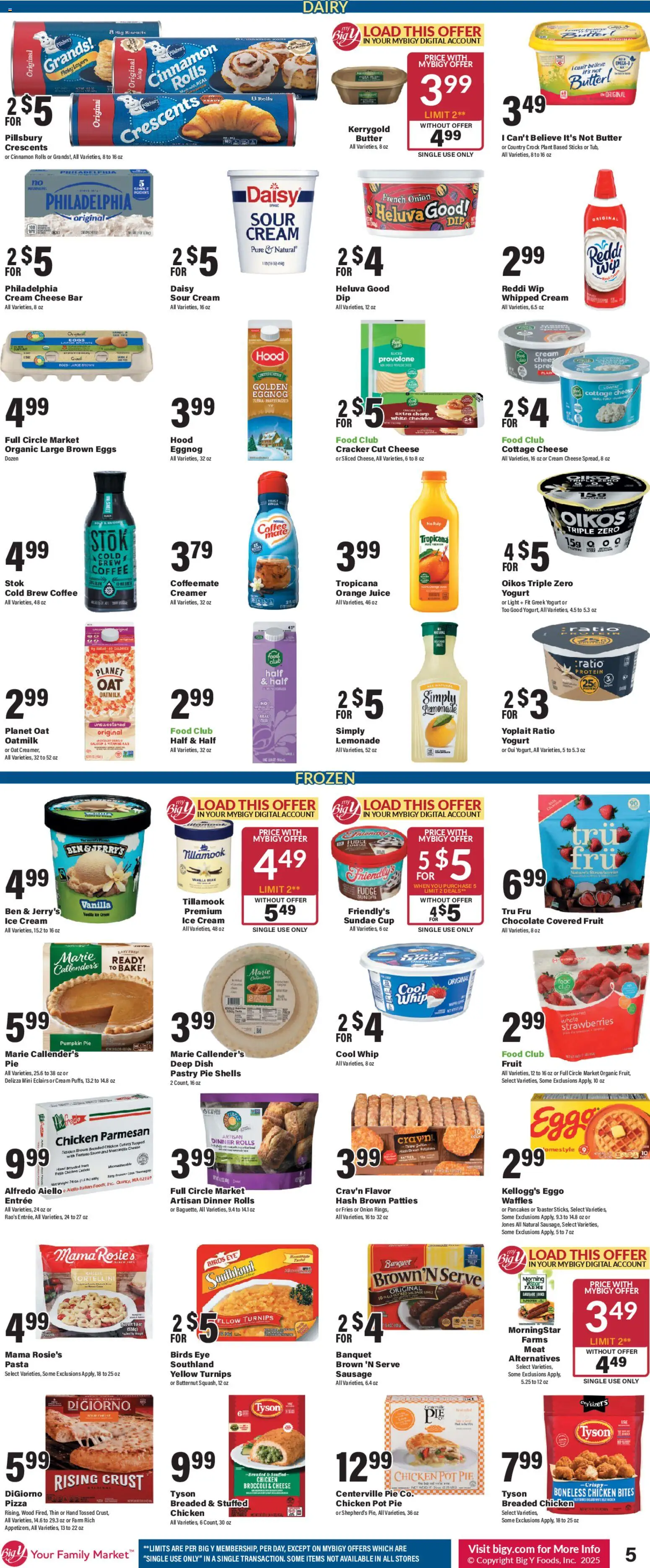 Big Y Weekly Ad - valid from 20.11.2025 | Page: 8 | Products: Cheese, Eggs, Coffee, Onion
