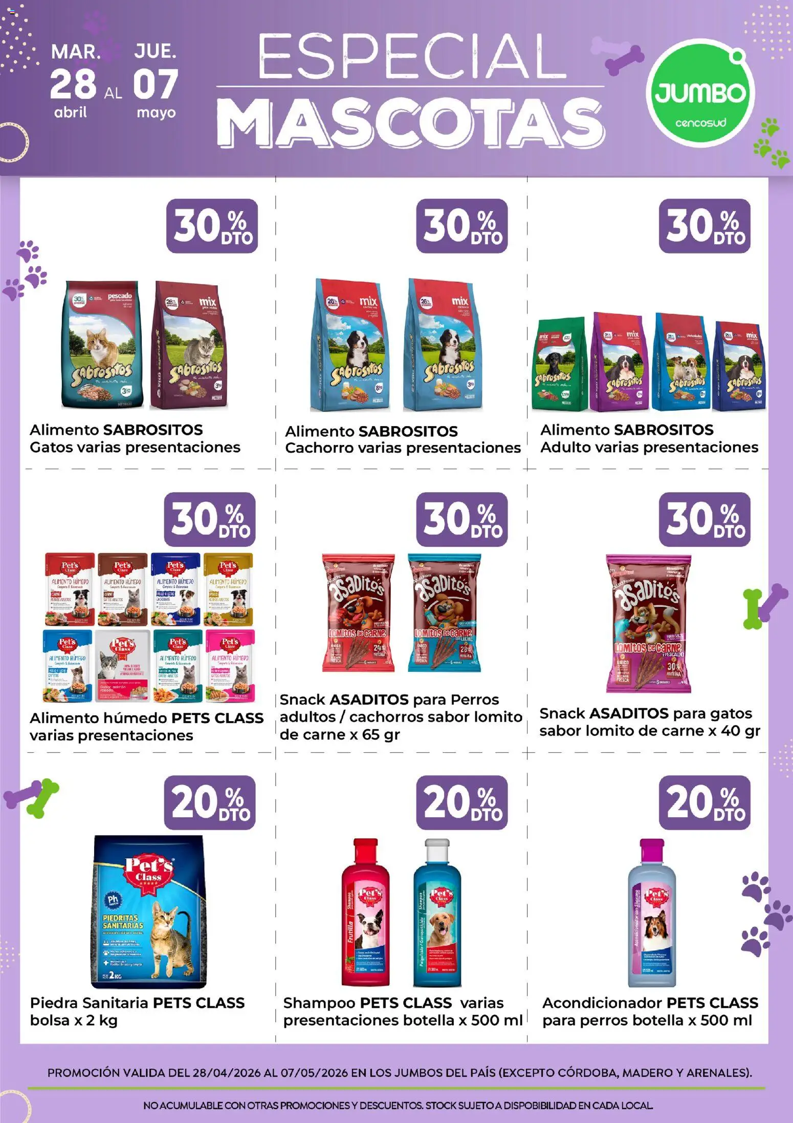 Jumbo - Especial Mascotas | Jumbo │ válido desde el 28.04.2026 | Página: 4 | Productos: Bolsa, Botella, Frutilla, Shampoo