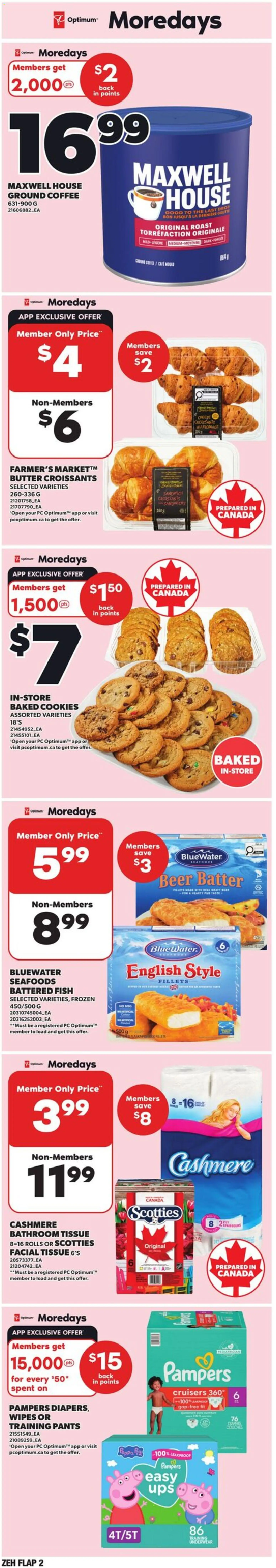 Zehrs flyer valid from 19.03.2026 | Page: 2 | Products: Cookies, Butter, Coffee, Pants