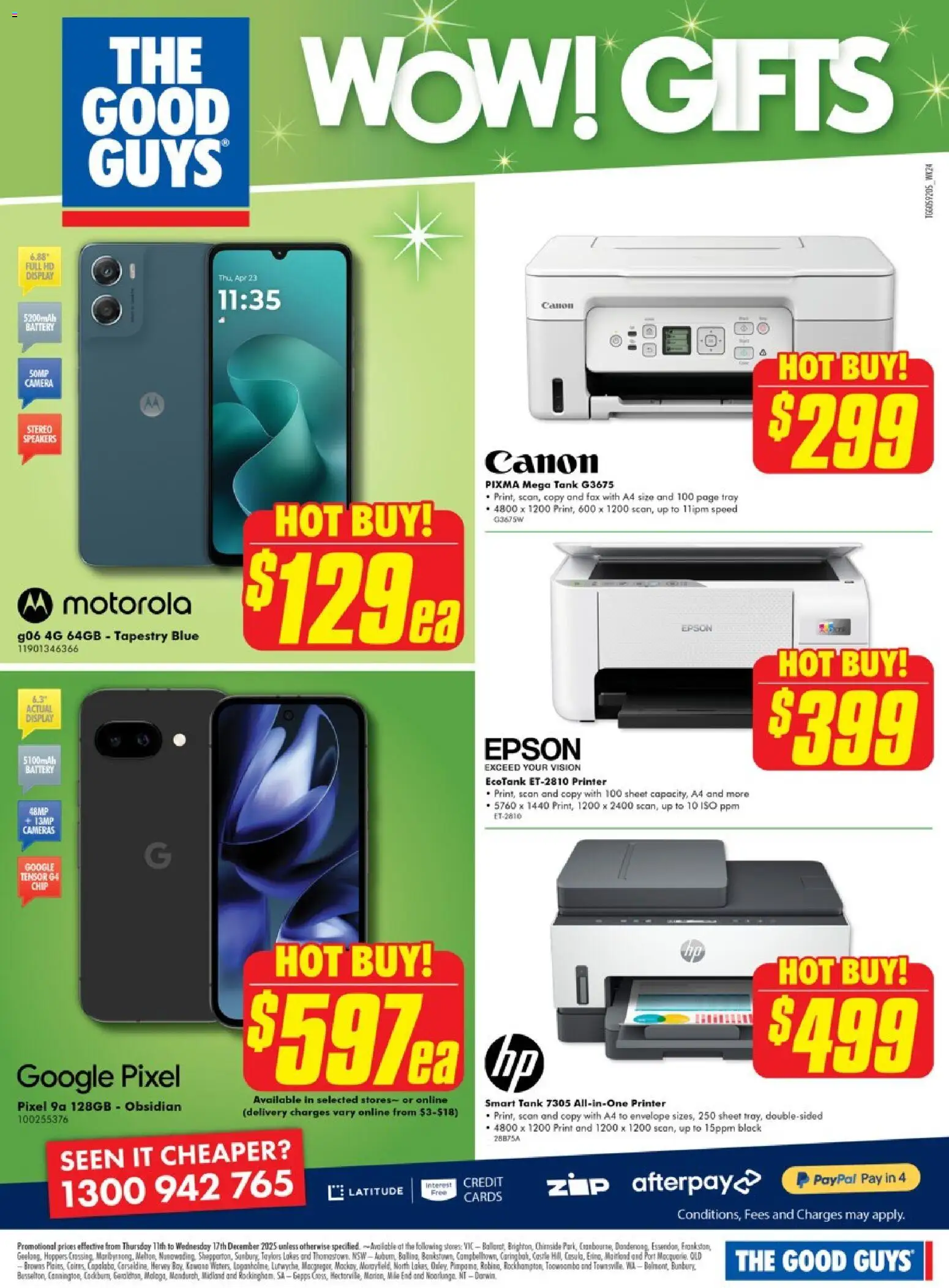 The Good Guys catalogue - valid from 10.12.2025 | Page: 5 | Products: Printer, Fax, Camera, Stereo