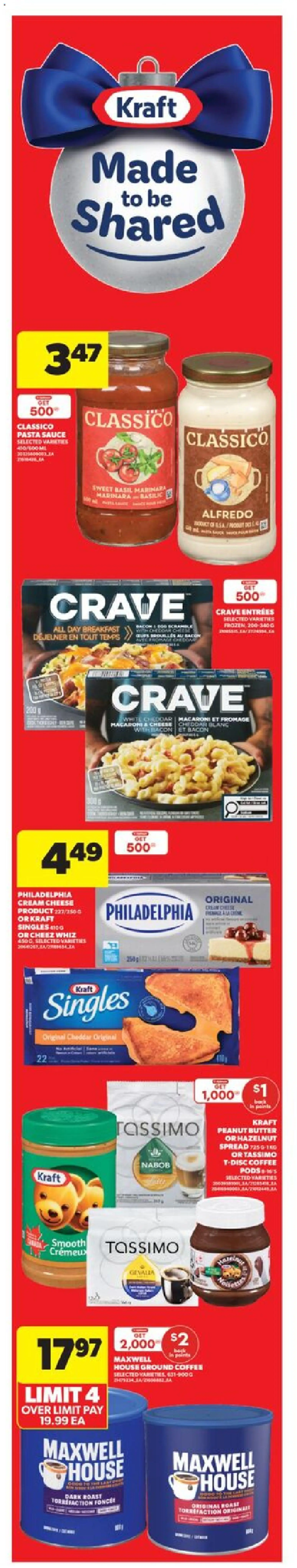 Real Canadian Superstore flyer valid from 04.12.2025 | Page: 3 | Products: Pasta, Cream, Butter, Cheese