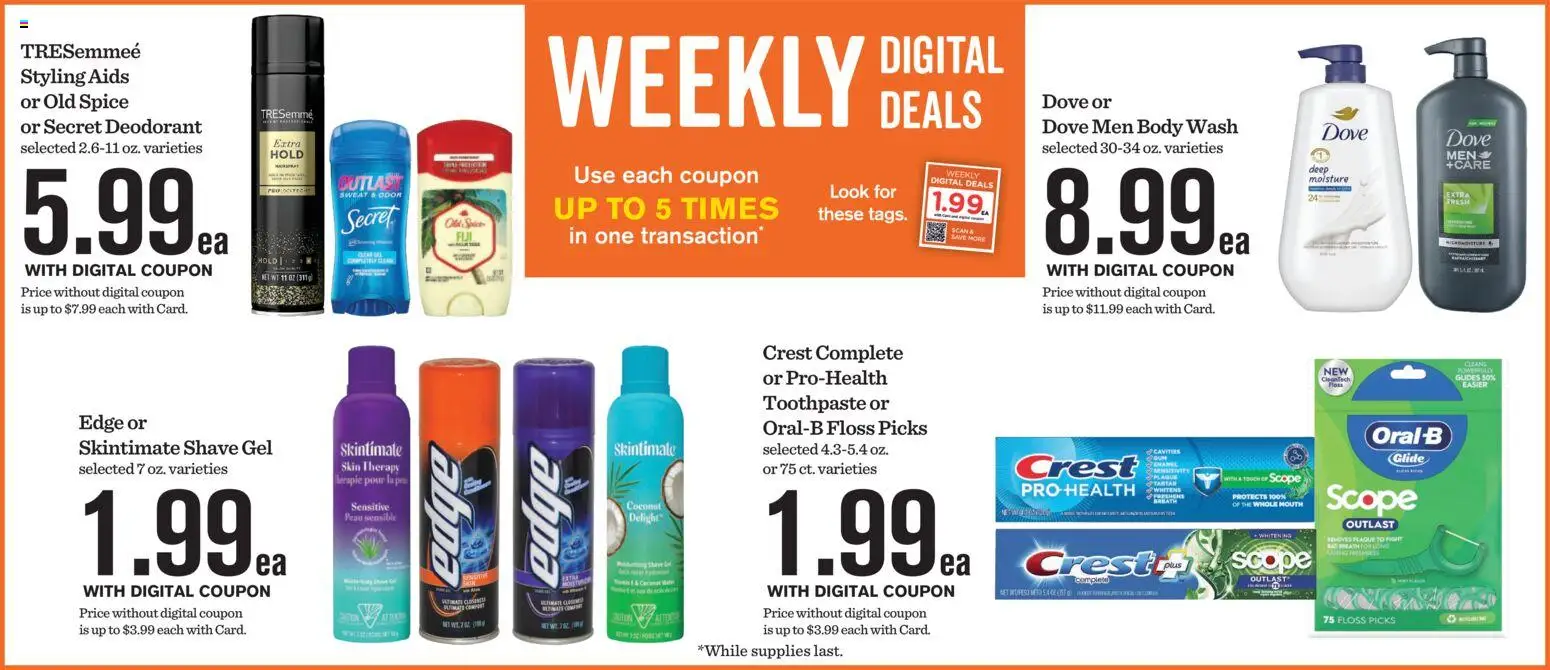 Mariano's Black Friday - valid from 19.11.2025 | Page: 4 | Products: Deodorant, Toothpaste, Body Wash, Shave Gel