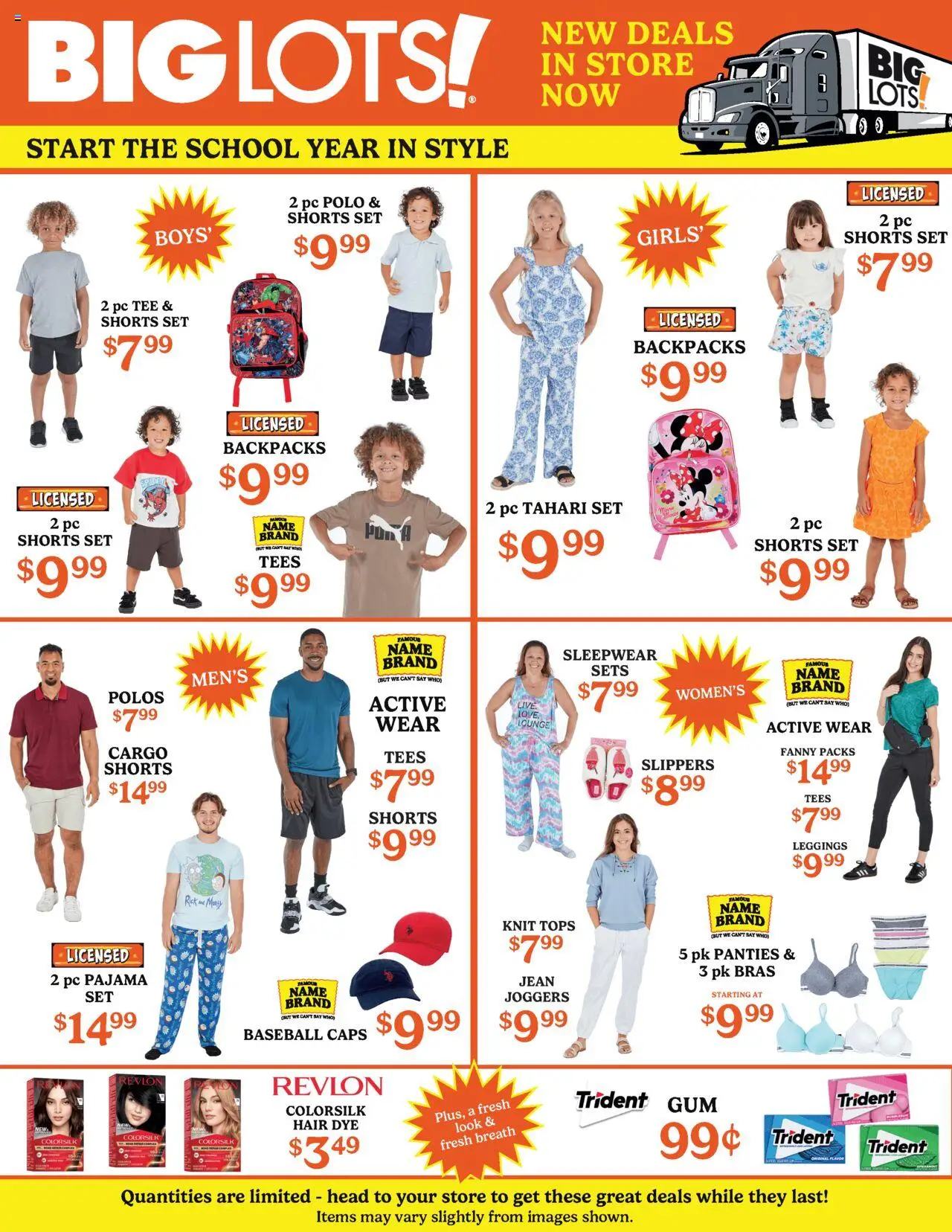 Big Lots Weekly Ad - valid from 24.07.2025 | Page: 1 | Products: Shorts, Panties, Slippers, Pc