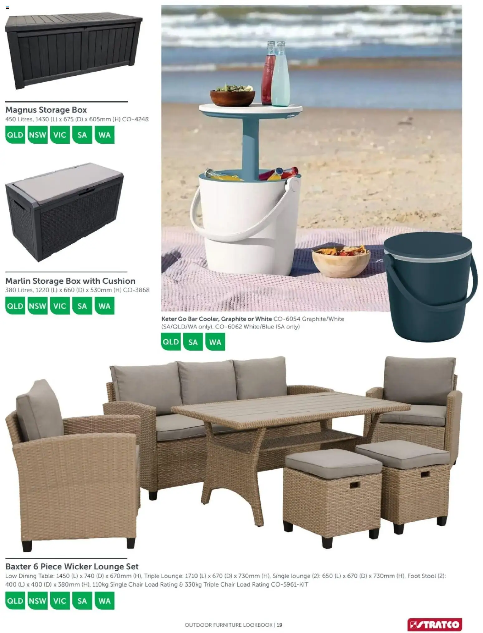 Stratco catalogue - valid from 04.12.2025 | Page: 19 | Products: Table, Chair, Stool, Outdoor furniture