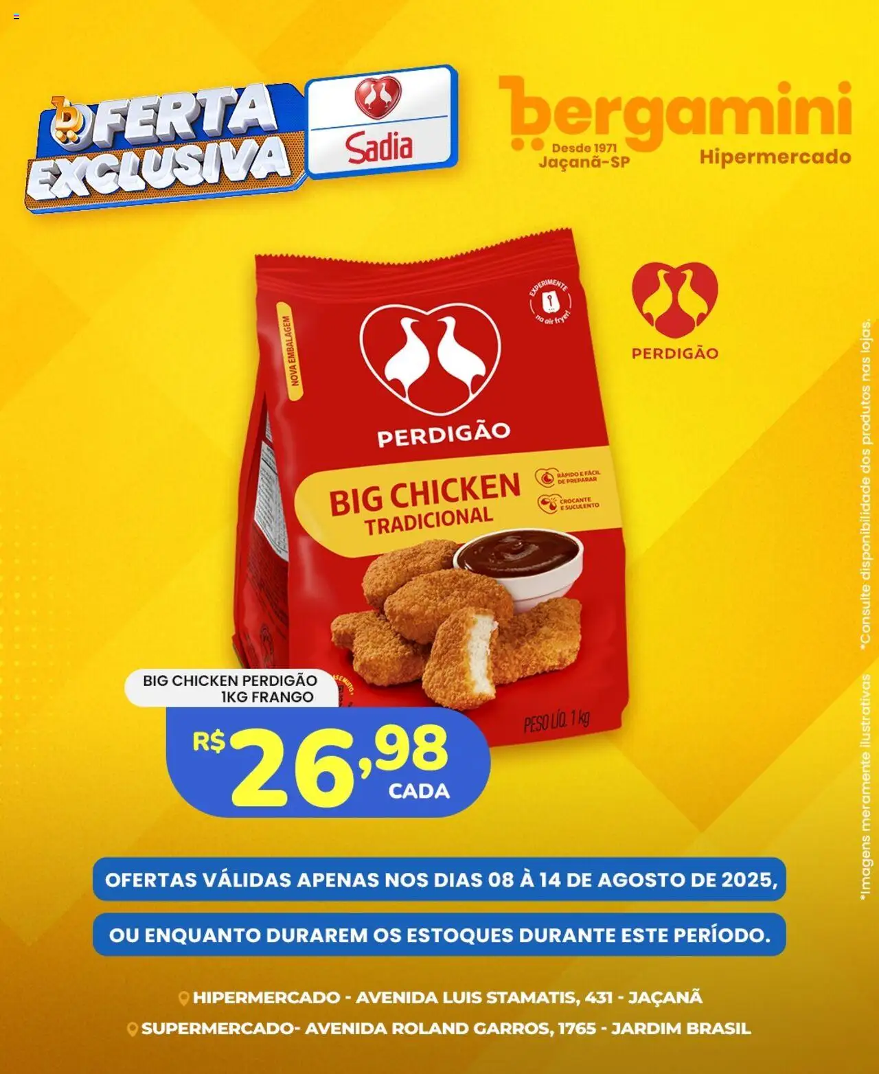 Supermercado Bergamini Folheto - válido de 08.08.2025 | Página: 1