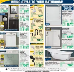 Menards Weekly Ad - valid from 11.06.2025 | Page: 16 | Products: Shower, Mirror, Shower Door, Bathtub