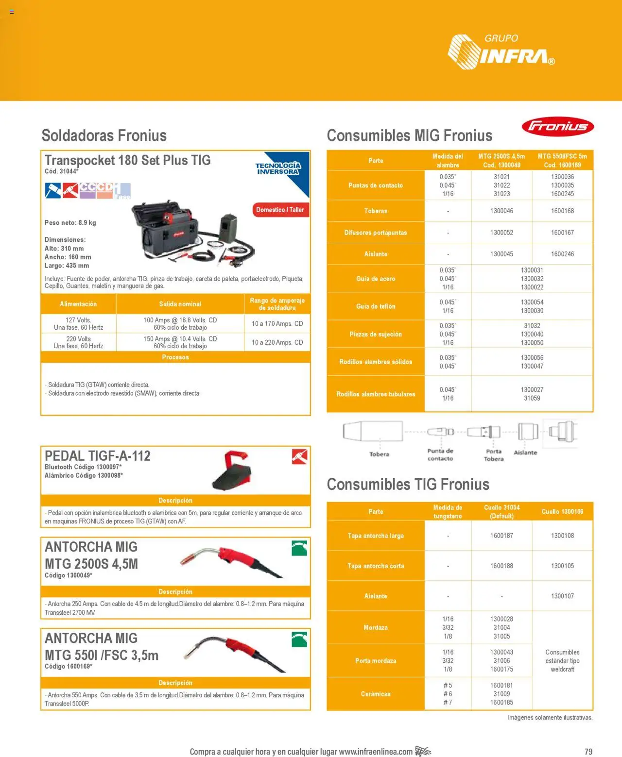 Nuevas ofertas de Infra válidas en toda la República Mexicana desde el 07.01.2025. ¡Encuentra las mejores ofertas en Infra catálogo Soldadoras industriales! | Página: 27 | Productos: Manguera, Fuente, Cable, Pinza