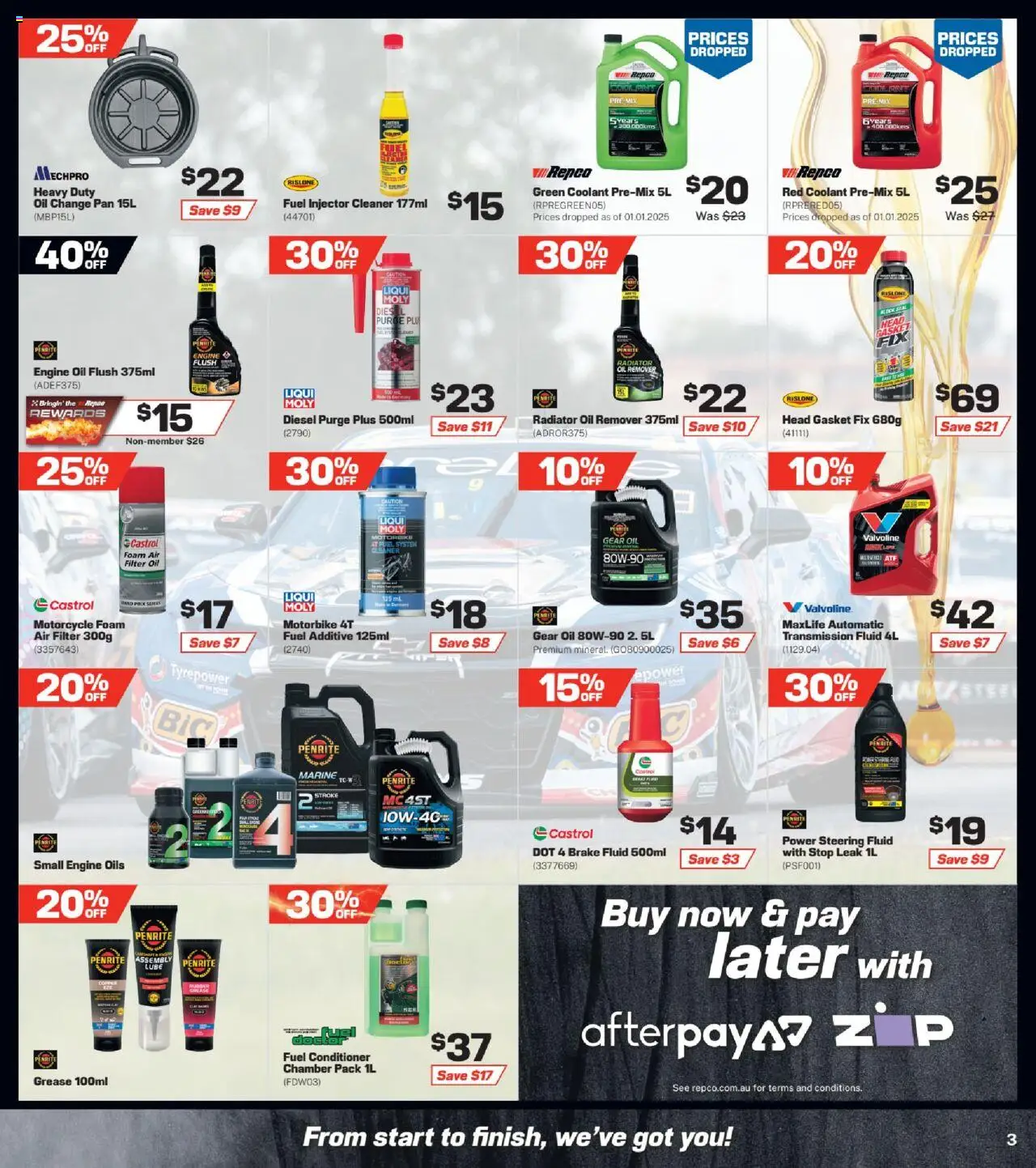 Repco catalogue - valid from 10.09.2025 | Page: 3 | Products: Cleaner, Conditioner, Oil, Radiator