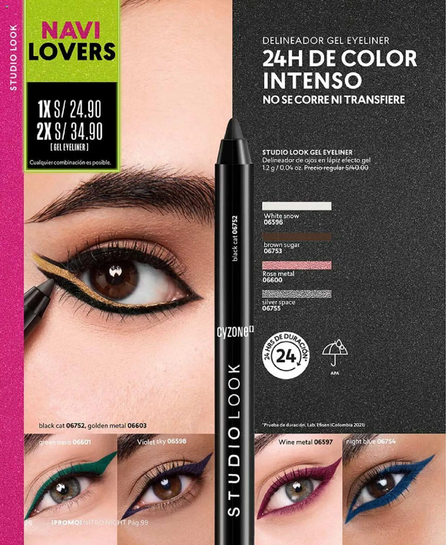 Catálogo CyZone válido desde 14.11.2025 | Página: 26 | Productos: Delineador de ojos, Delineador