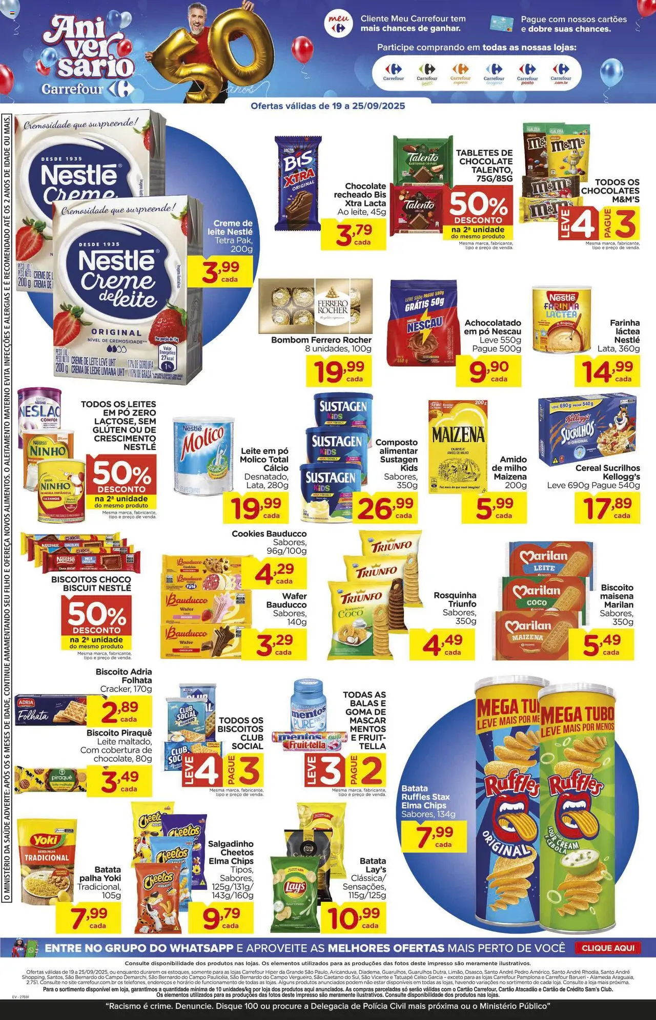 Carrefour Folheto - válido de 19.09.2025 | Página: 6 | Produtos: Energético, Farinha láctea, Leite, Batata palha