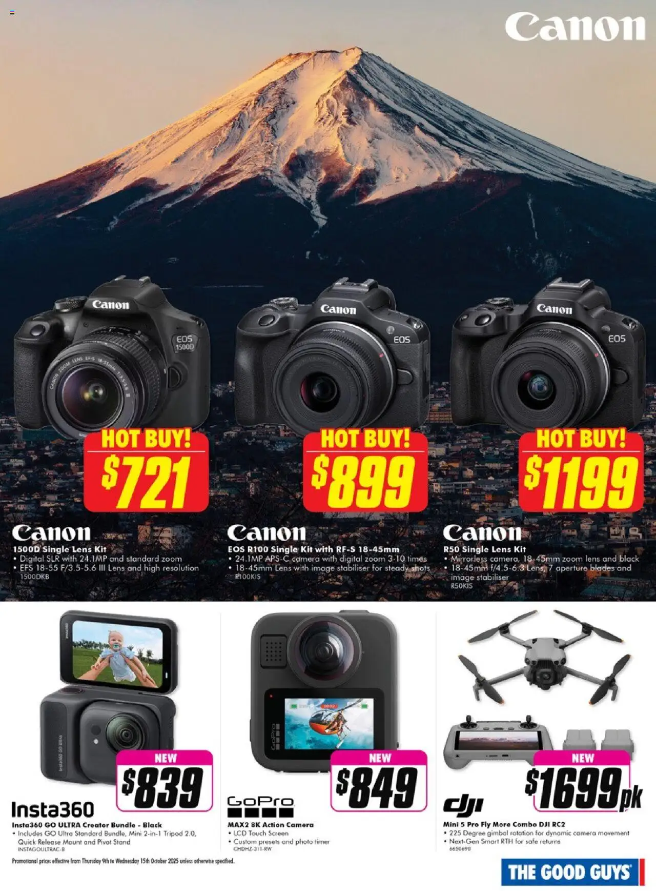 The Good Guys catalogue - valid from 08.10.2025 | Page: 9 | Products: Digital, Camera, Safe, Screen
