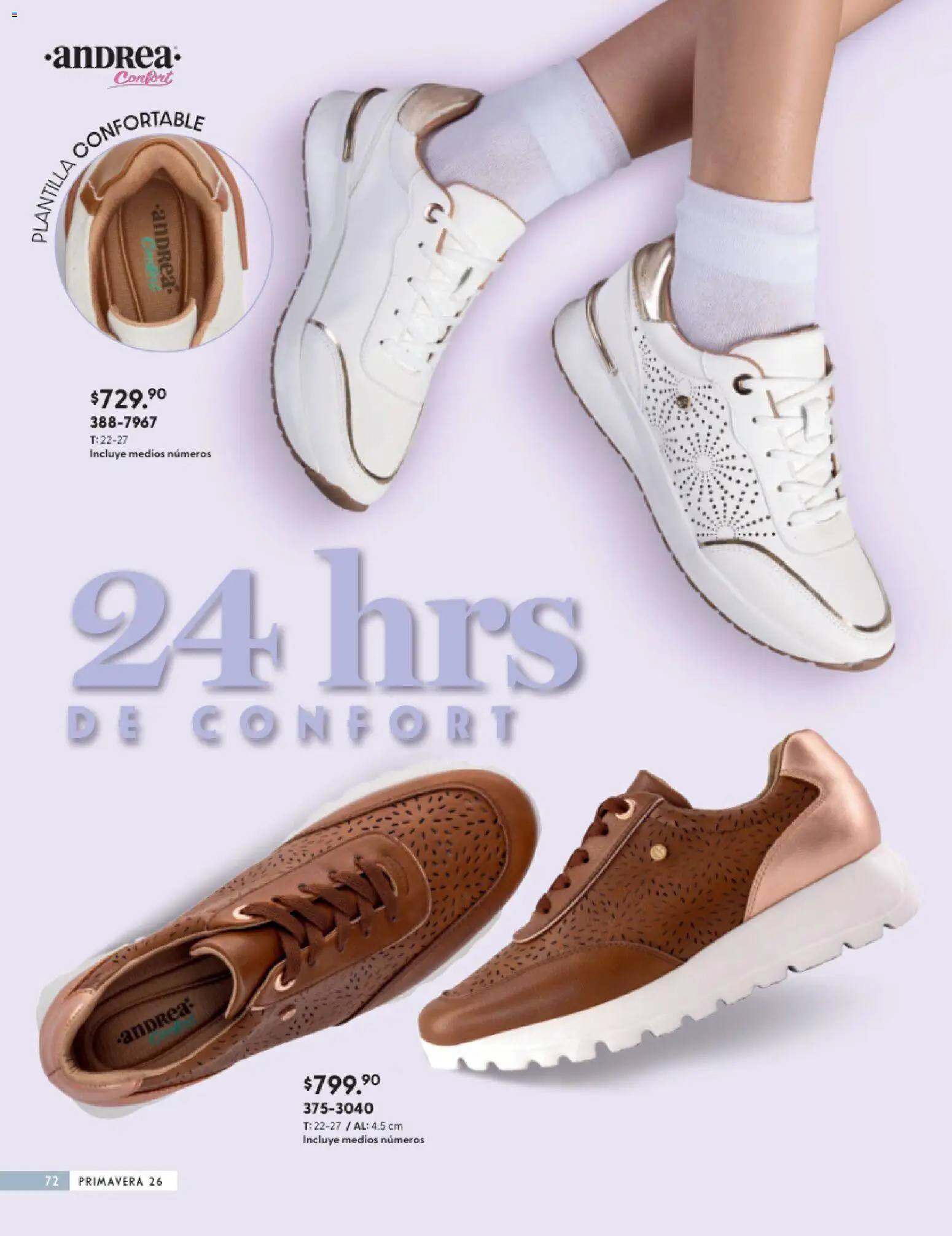 Nuevas ofertas de Andrea válidas en toda la República Mexicana desde el 25.01.2026. ¡Encuentra las mejores ofertas en Andrea catálogo Calzado Confort ! | Página: 72