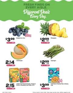 Grocery Outlet Weekly - NJ - valid from 16.07.2025 | Page: 3 | Products: Cantaloupes, Asparagus, Cheese, Mango