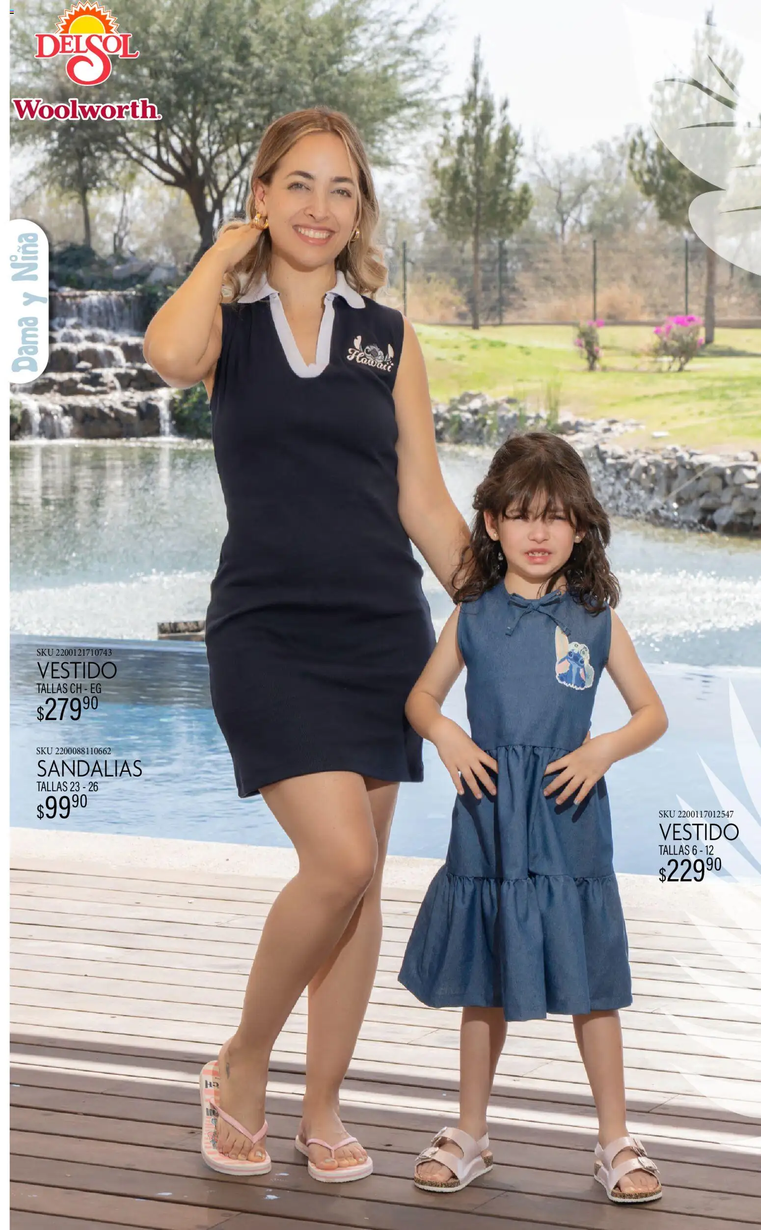 Nuevas ofertas de Del Sol y Woolworth catálogo Luce tus Vacaciones con Stitch válidas en toda la República Mexicana desde el 19.03.2026. ¡Encuentra las mejores ofertas en Del Sol y Woolworth catálogo Luce tus Vacaciones con Stitch! | Página: 2 | Productos: Vestido, Sandalias