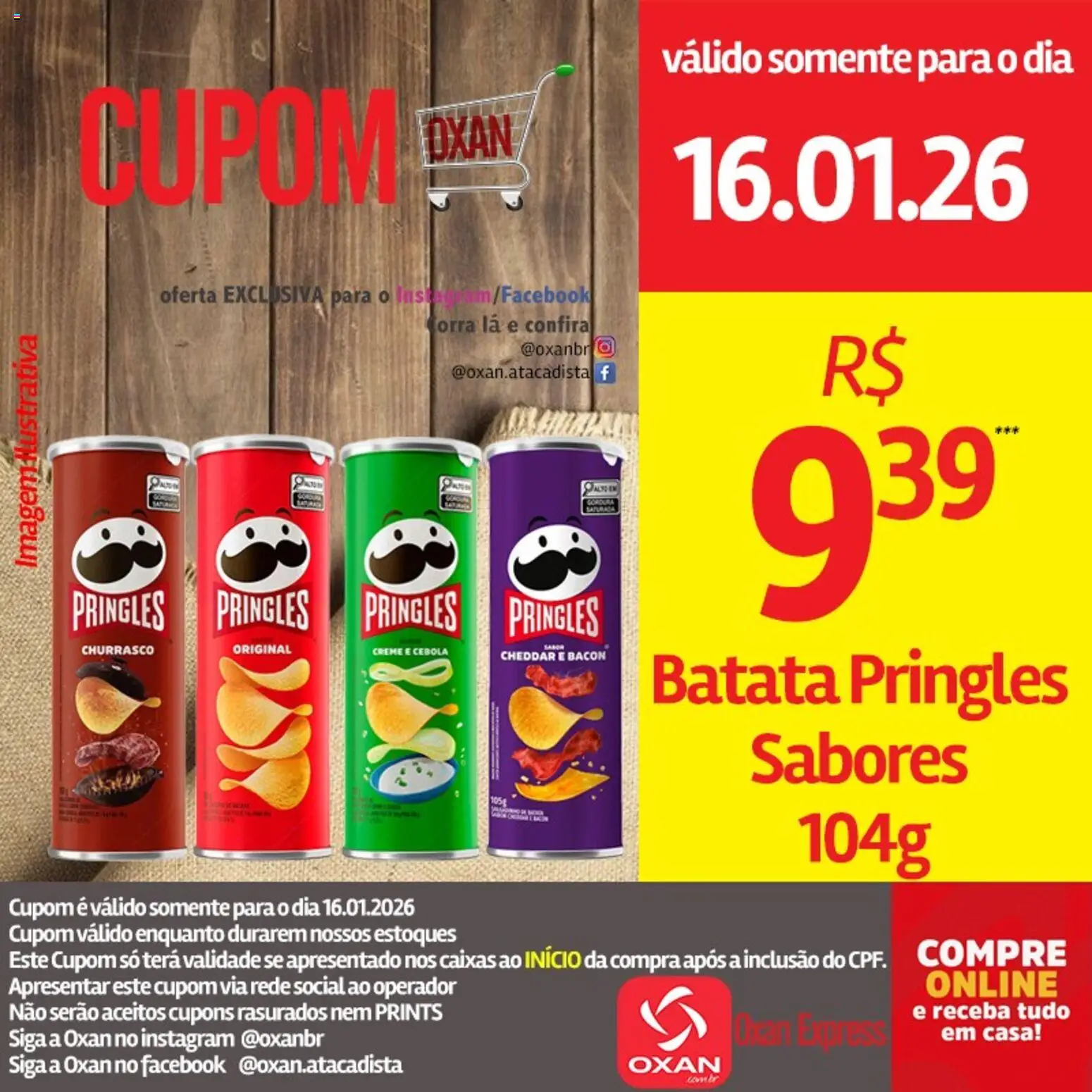 Oxan Atacadista Folheto - válido de 16.01.2026 | Página: 14 | Produtos: Cebola, Cheddar, Creme, Batata
