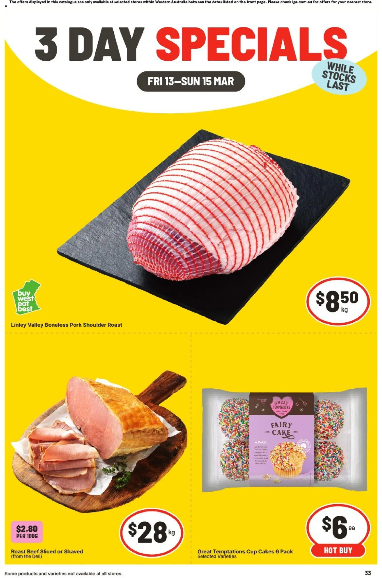 IGA catalogue - valid from 13.03.2026 | Page: 1 | Products: Pork, Beef