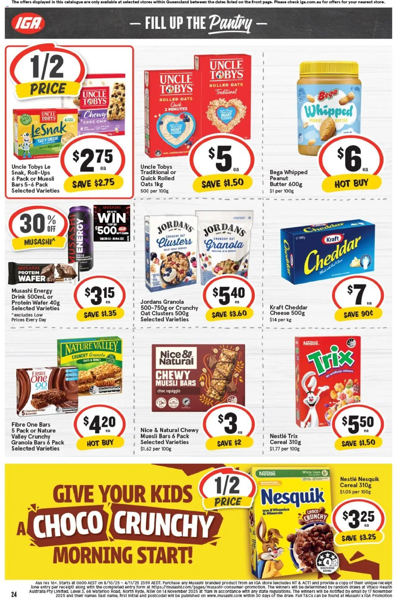 IGA catalogue - valid from 22.10.2025 | Page: 23 | Products: Butter, Cheese, Chocolate, Oats