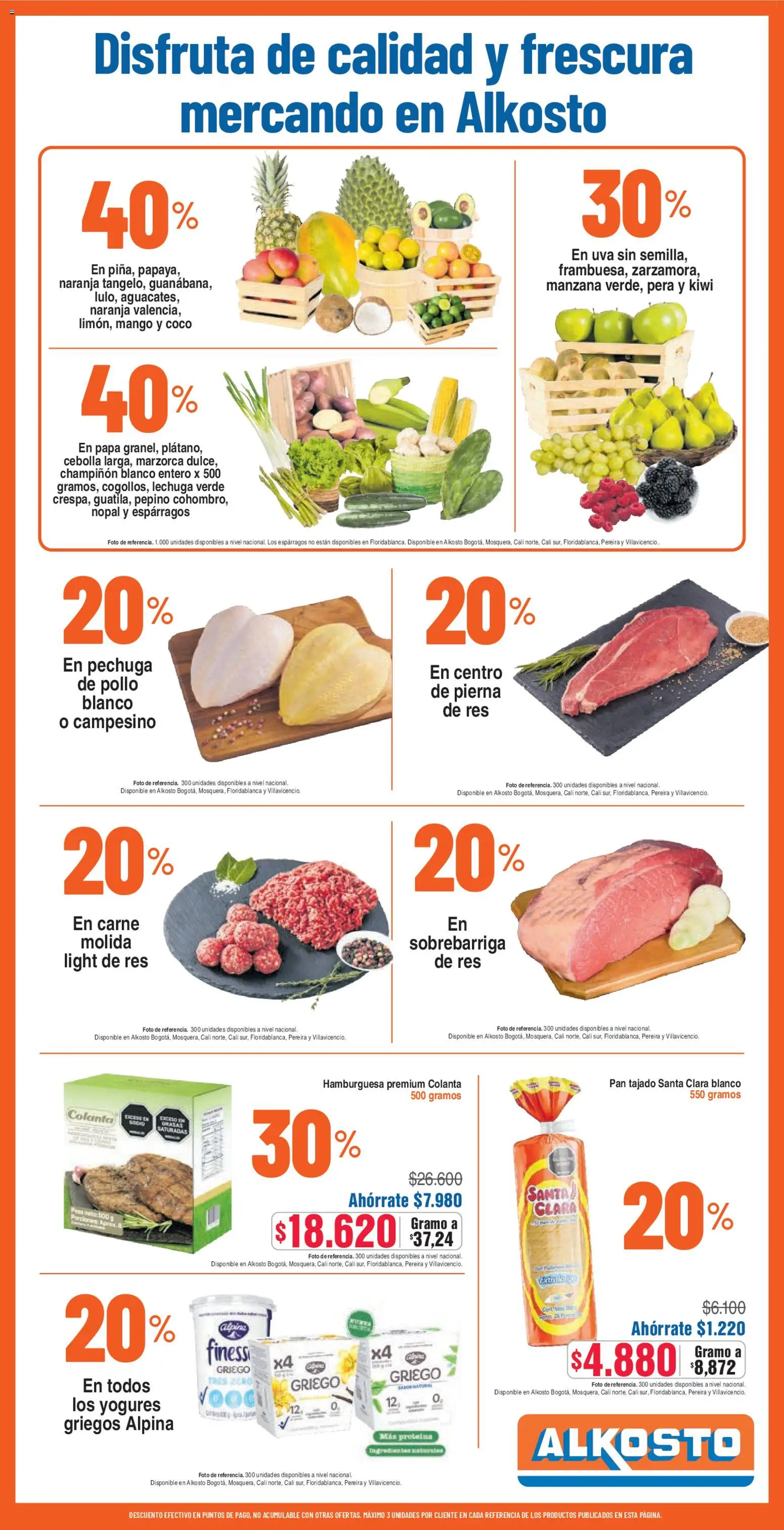 Alkosto revista - valida desde el 15.11.2025 | Página: 9 | Productos: Manzana, Coco, Papa, Pera