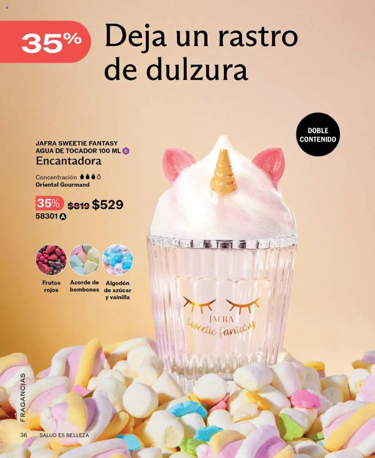 Nuevas ofertas de JAFRA válidas en toda la República Mexicana desde el 01.06.2025. ¡Encuentra las mejores ofertas en JAFRA catálogo! | Página: 36 | Productos: Bombones, Azúcar, Agua, Eau de toilette