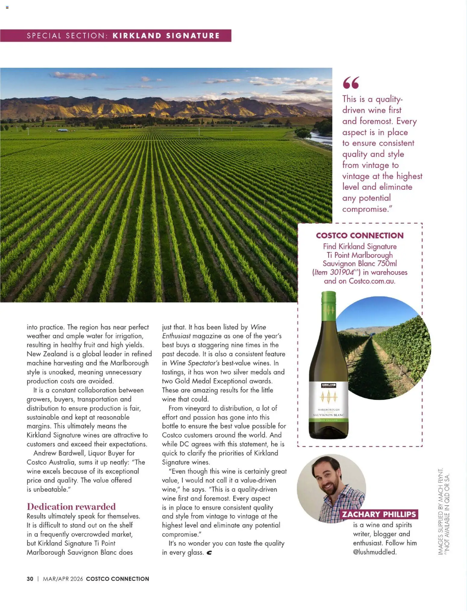 Costco catalogue - valid from 01.03.2026 | Page: 30 | Products: Shelf, Wine, Water, Sustainable