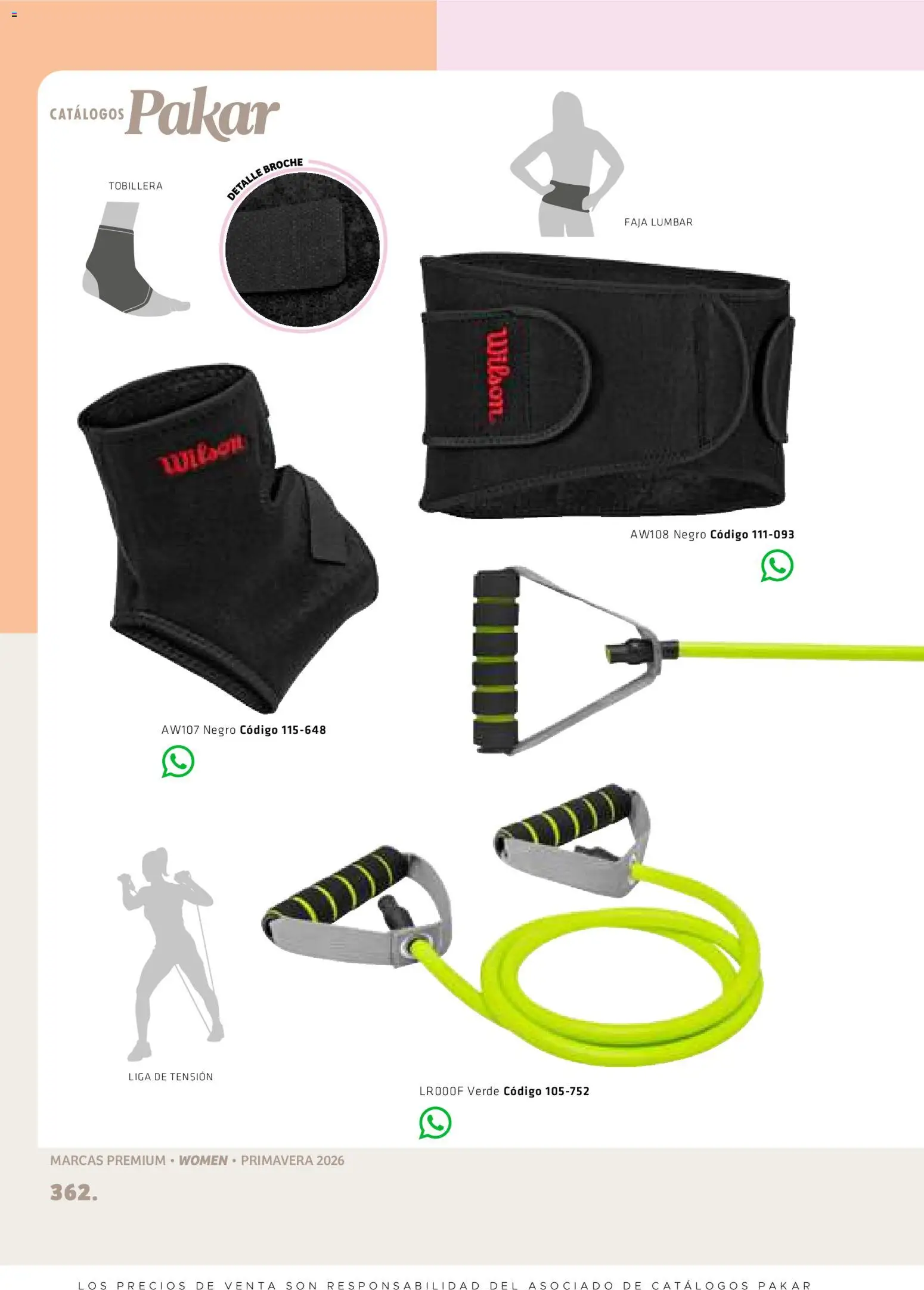 Nuevas ofertas de SC Pakar válidas en toda la República Mexicana desde el 27.02.2026. ¡Encuentra las mejores ofertas en SC Pakar catálogo Premium Women! | Página: 362 | Productos: Tobillera, Faja, Liga