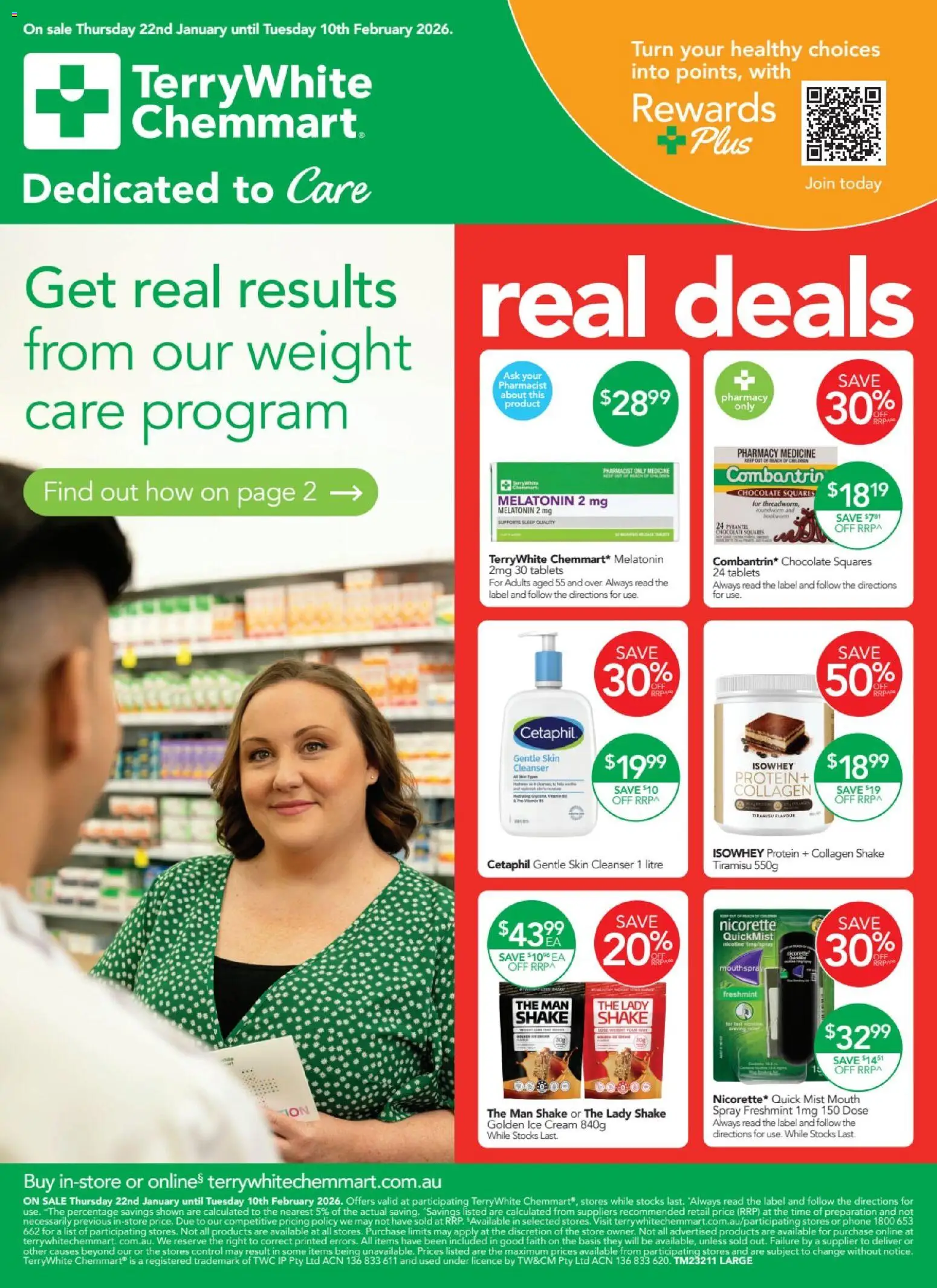 Terry White catalogue - valid from 22.01.2026 | Page: 1 | Products: Ice cream, Collagen, Weight, Tablets