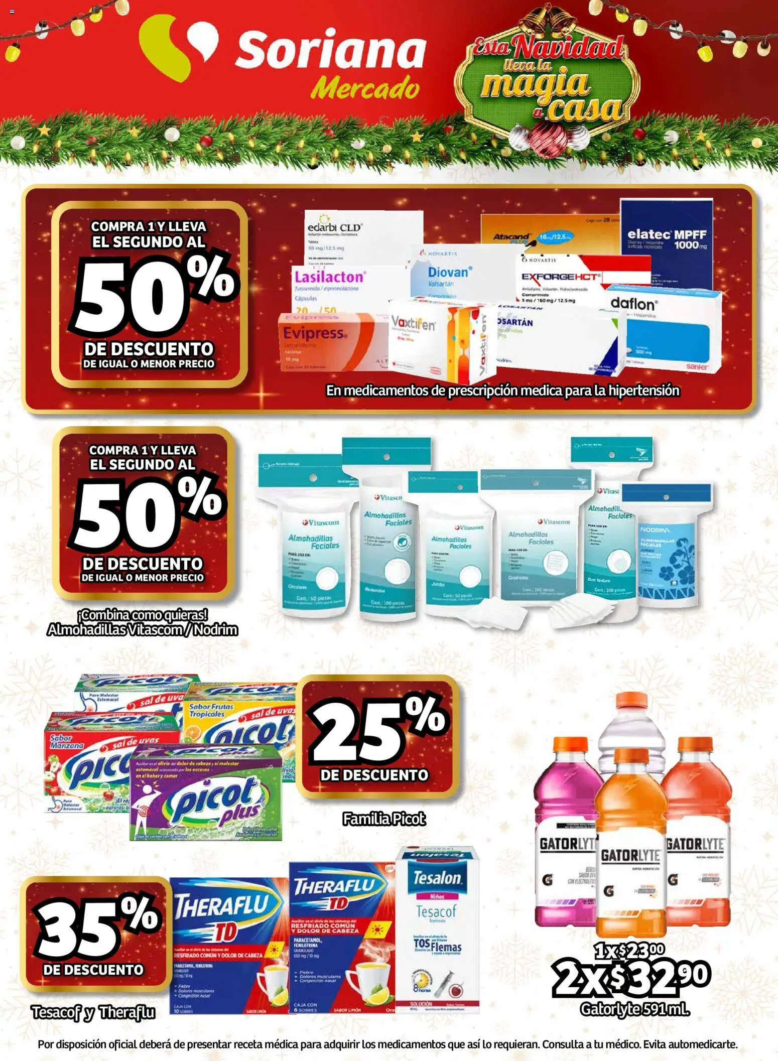 Nuevas ofertas de Soriana válidas en toda la República Mexicana desde el 11.12.2025. ¡Encuentra las mejores ofertas en Soriana - Pesito Valedor Mercado: Chih, Coah, Dur, NL, SLP, Tamps, Zac! | Página: 27 | Productos: Manzana, Limón, Uva, Caja