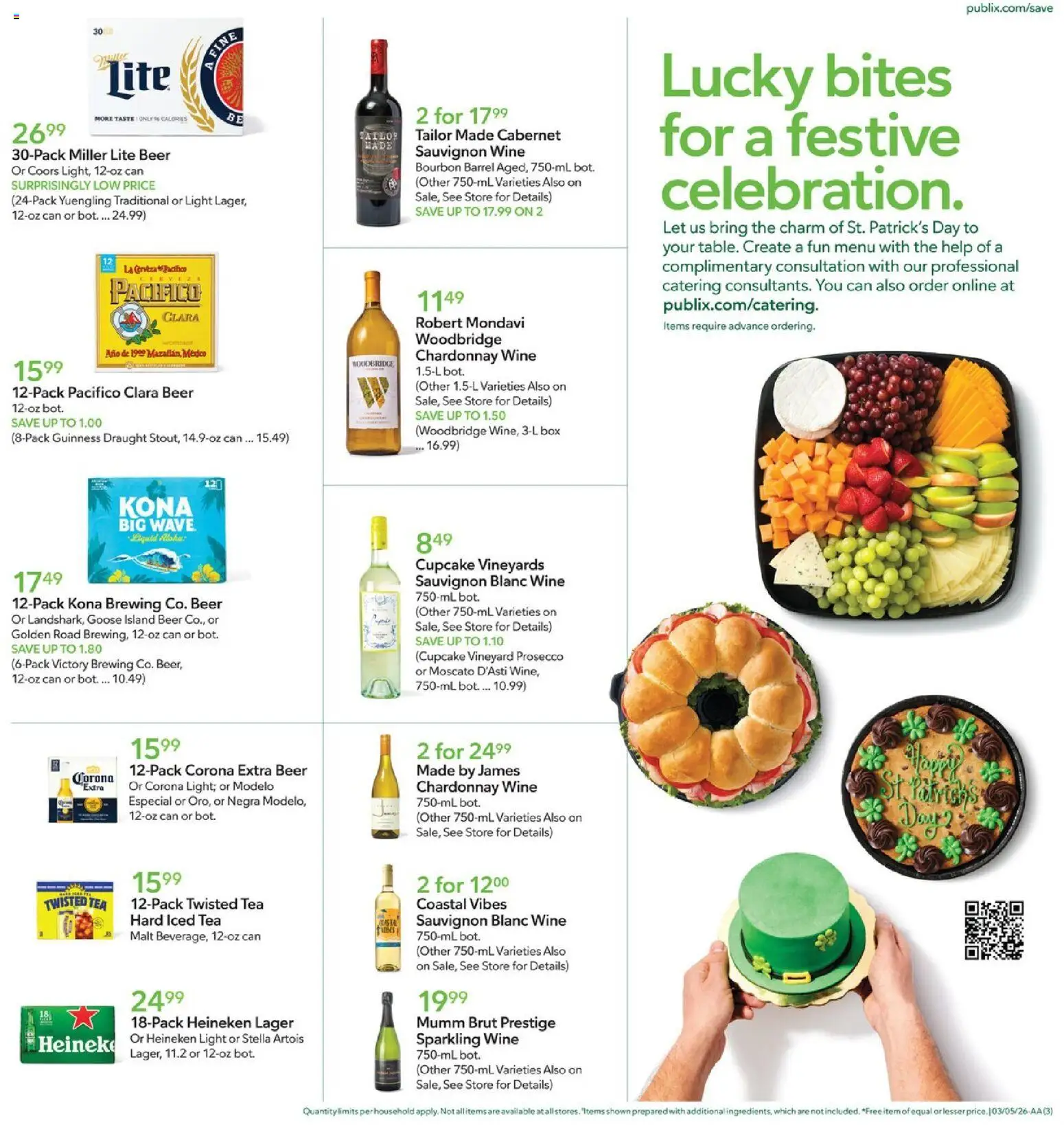 Publix Weekly Ad - valid from 04.03.2026 | Page: 3 | Products: Box, Beer, Tea, Cupcake