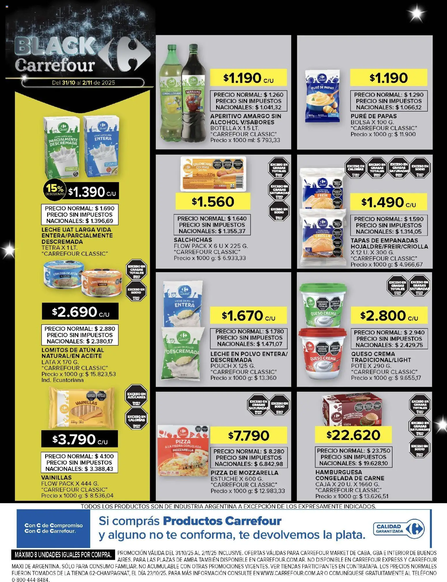 Carrefour Market -Black Friday │ válido desde el 31.10.2025 | Página: 9 | Productos: Teléfono, Bolsa, Aceite, Crema