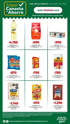Vista previa Hipermercado Libertad - CANASTA  válido desde el 26.12.2025