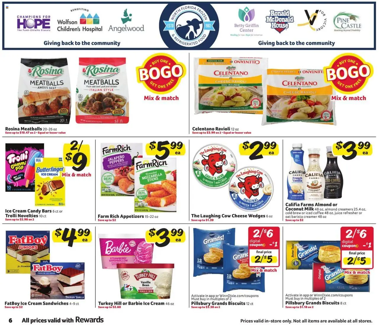 Winn Dixie In-Store Flyer - valid from 01.10.2025 | Page: 6 | Products: Milk, Beef, Cream, Garlic