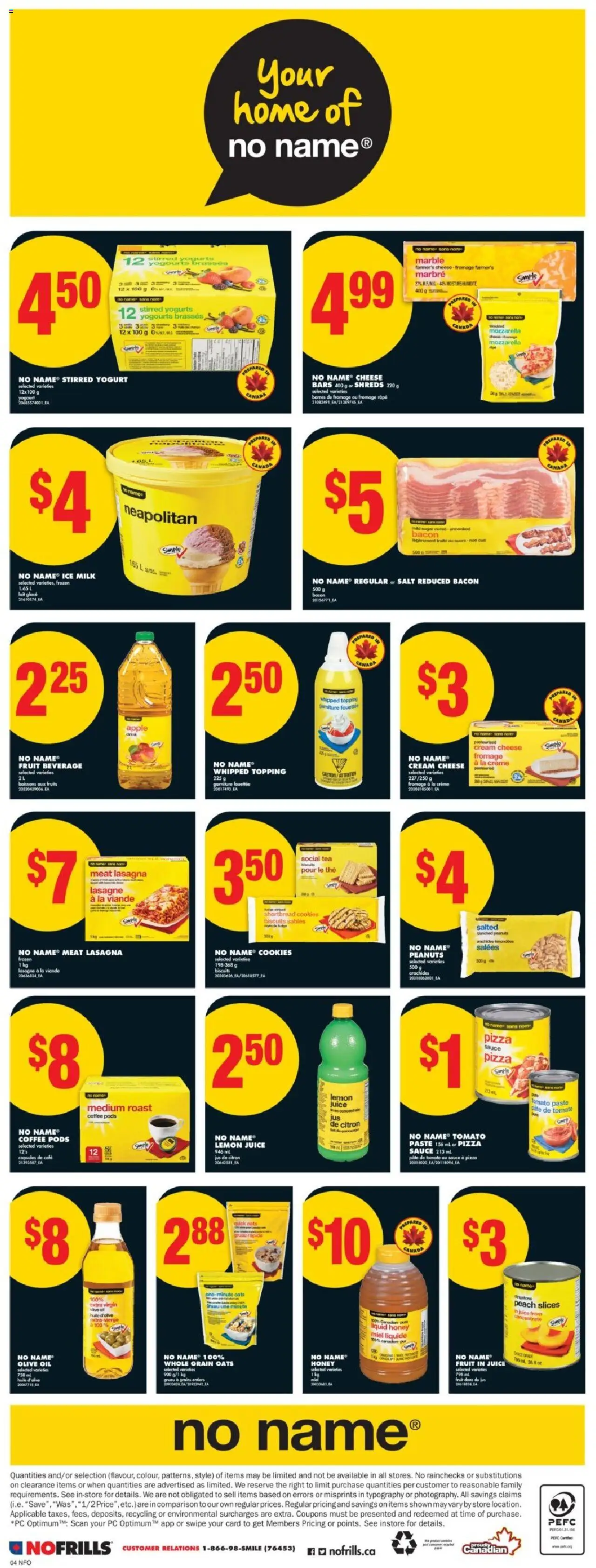 No Frills flyer valid from 14.08.2025 | Page: 5 | Products: PC, Yogurt, Oil, Coffee